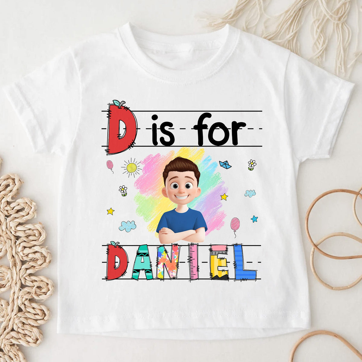 Custom Kids Name Back To School - Personalized Shirt