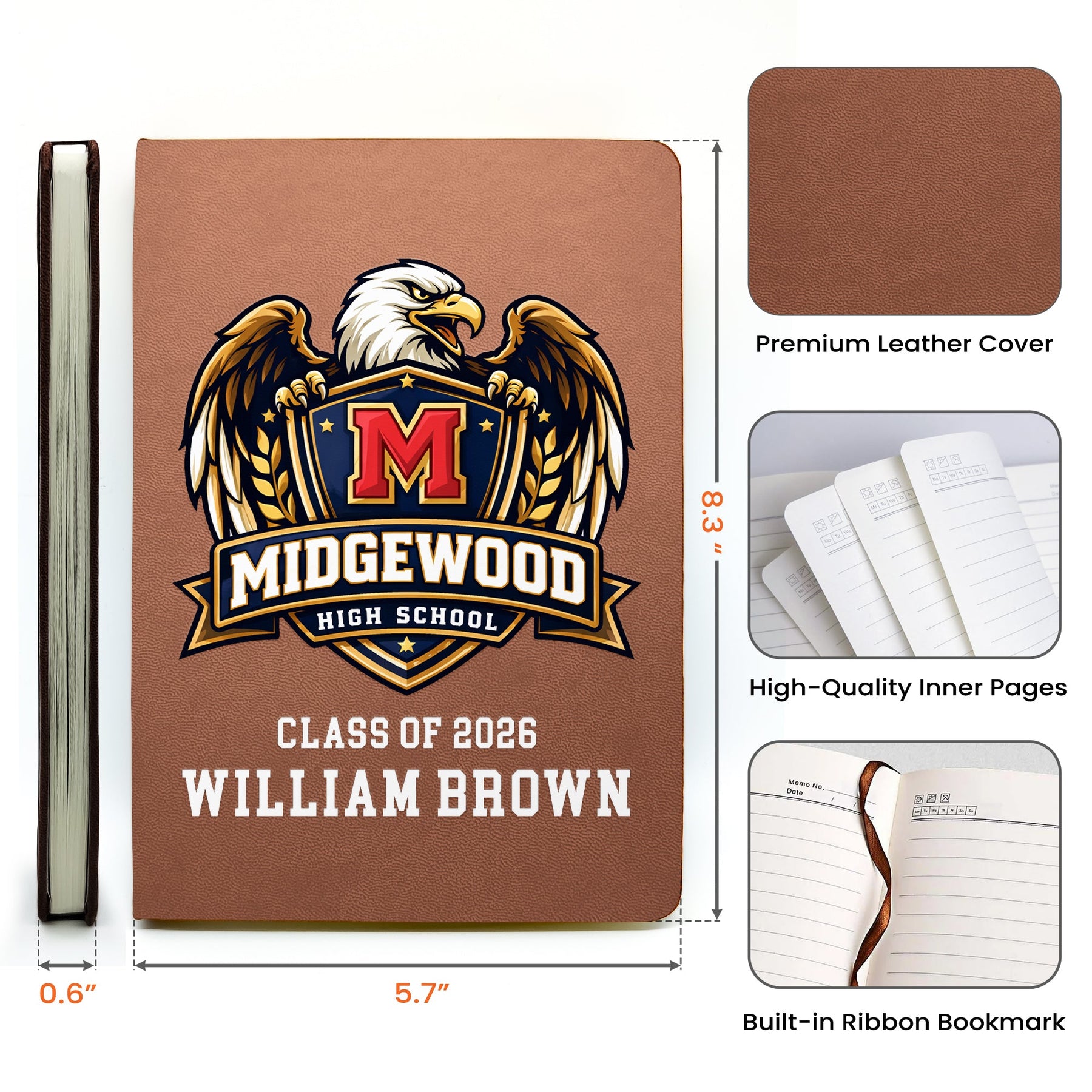 Custom Logo Graduation - Personalized Journal