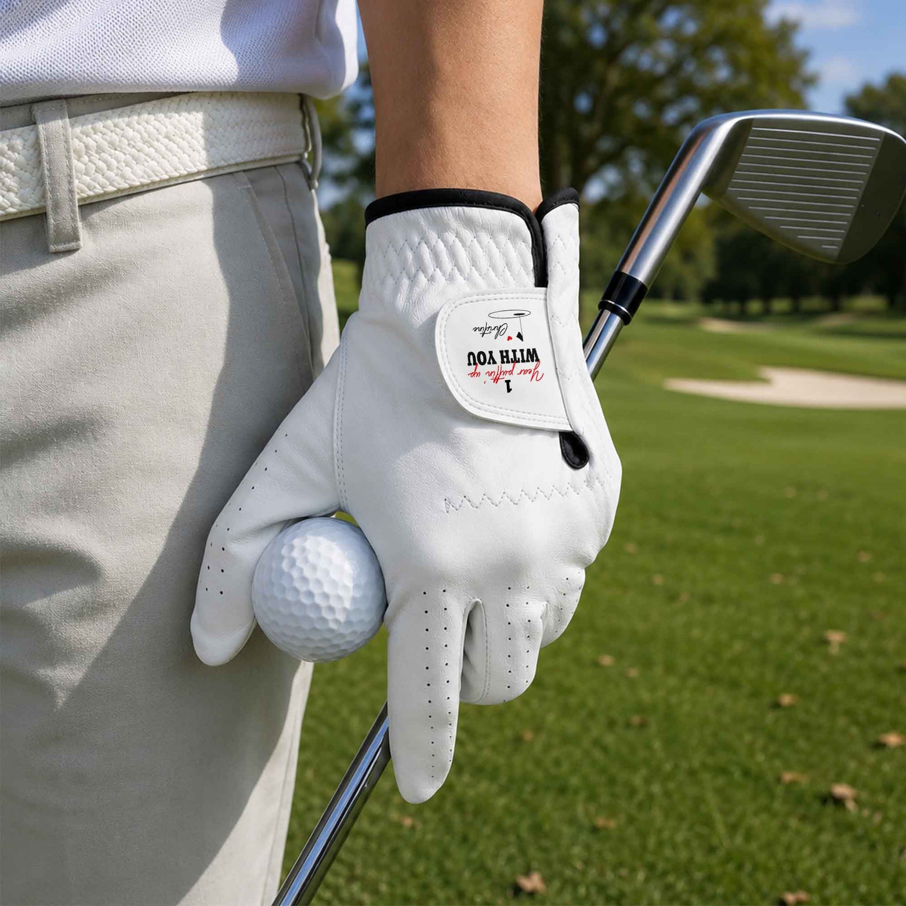 Custom Love Message Golf Gift, Anniversary Golf Gift For Him, Husband, Wife - Personalized Golf Glove