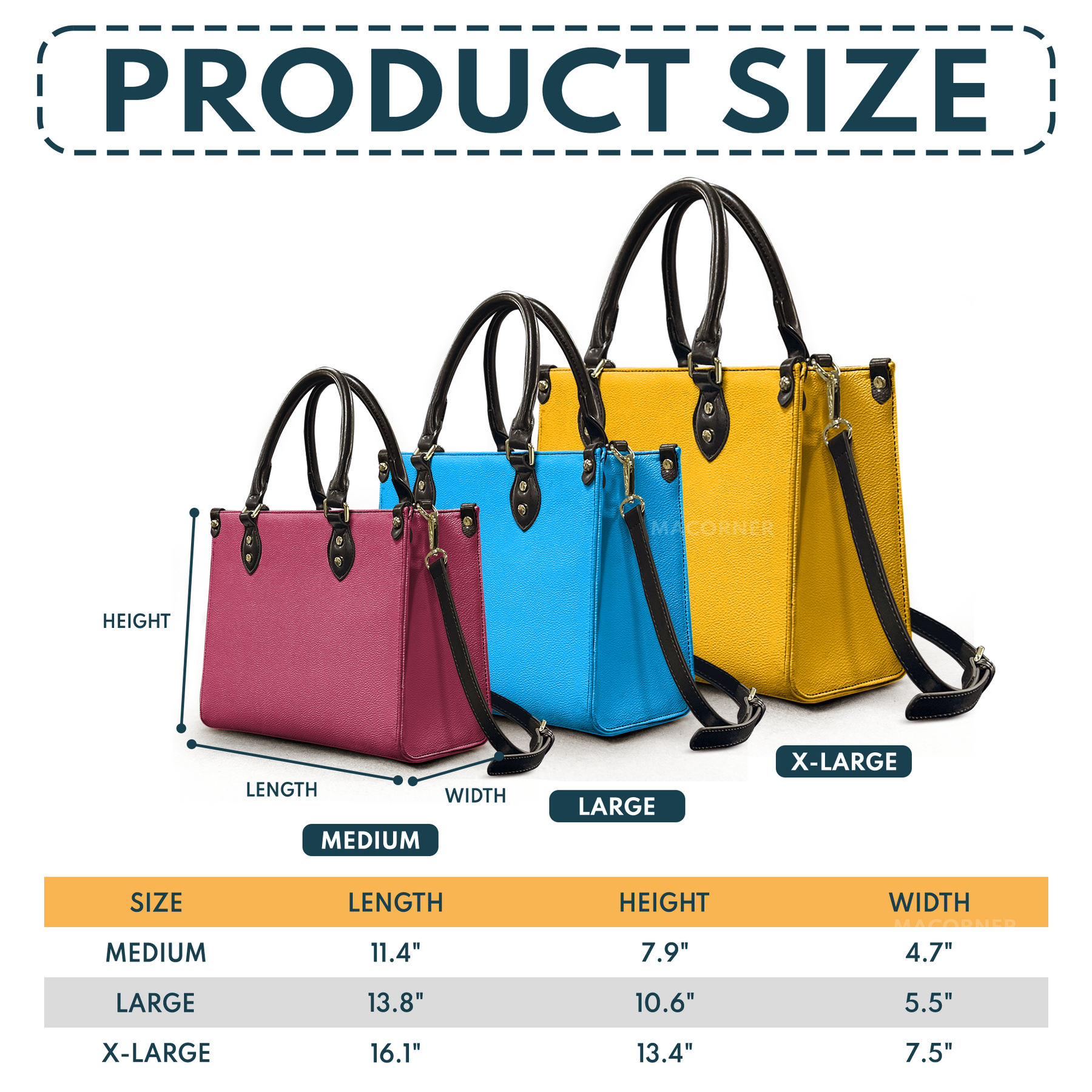 Custom Name & Birth Flower Birthday Gift For Her, Sisters, Daughter, Friends - Personalized Leather Bag
