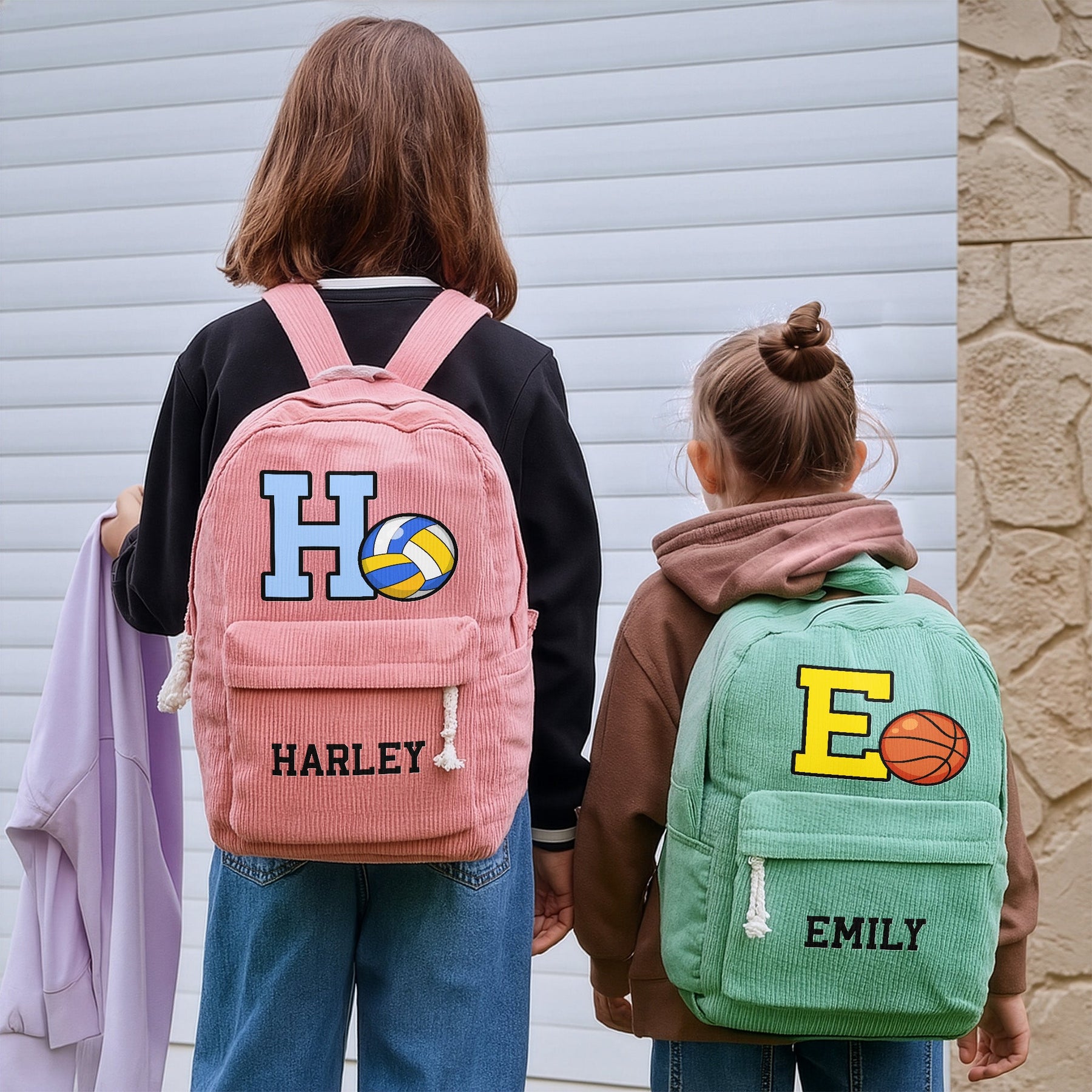 Custom Name, Sports For Back To School For Kids - Personalized Backpack