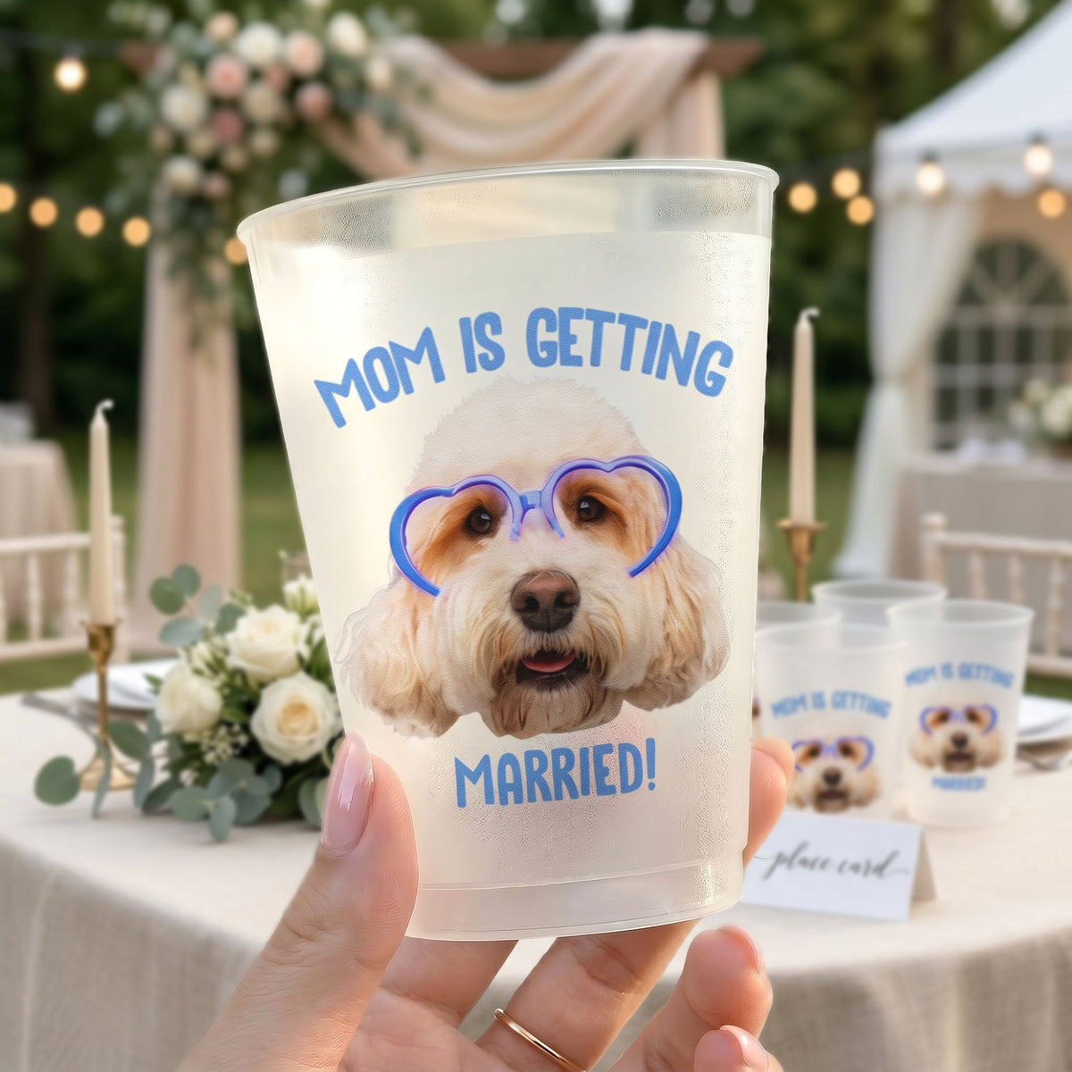 Custom Pet Face Bachelorette Party - Personalized Cups