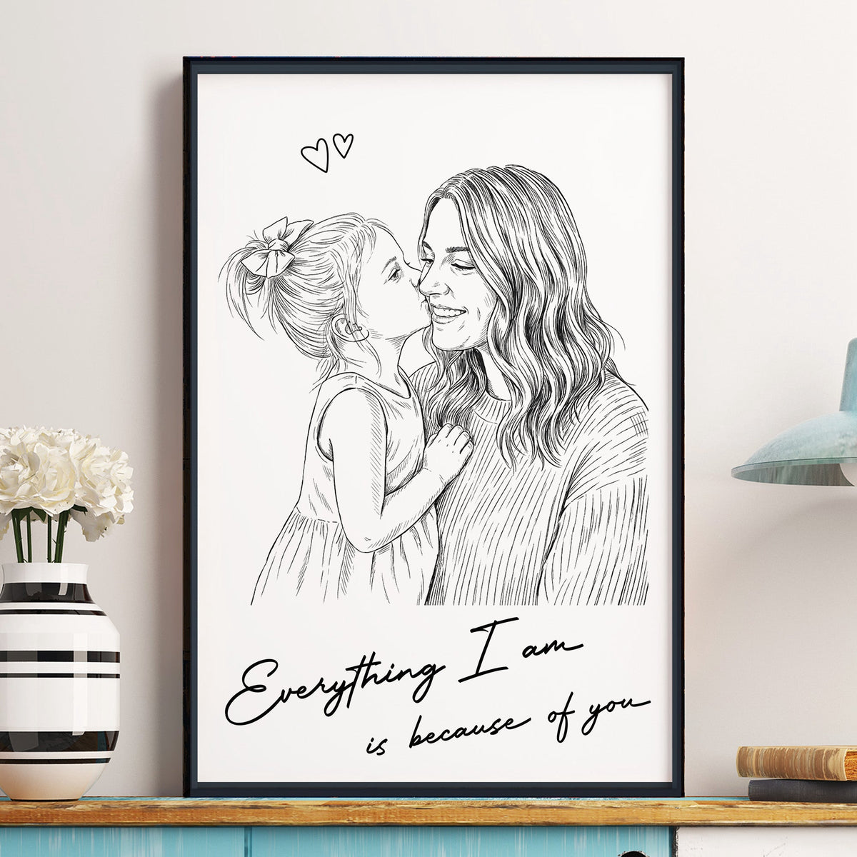 Custom Photo Mother's Day Gift For Mum, Mom, Wife - Personalized Poster
