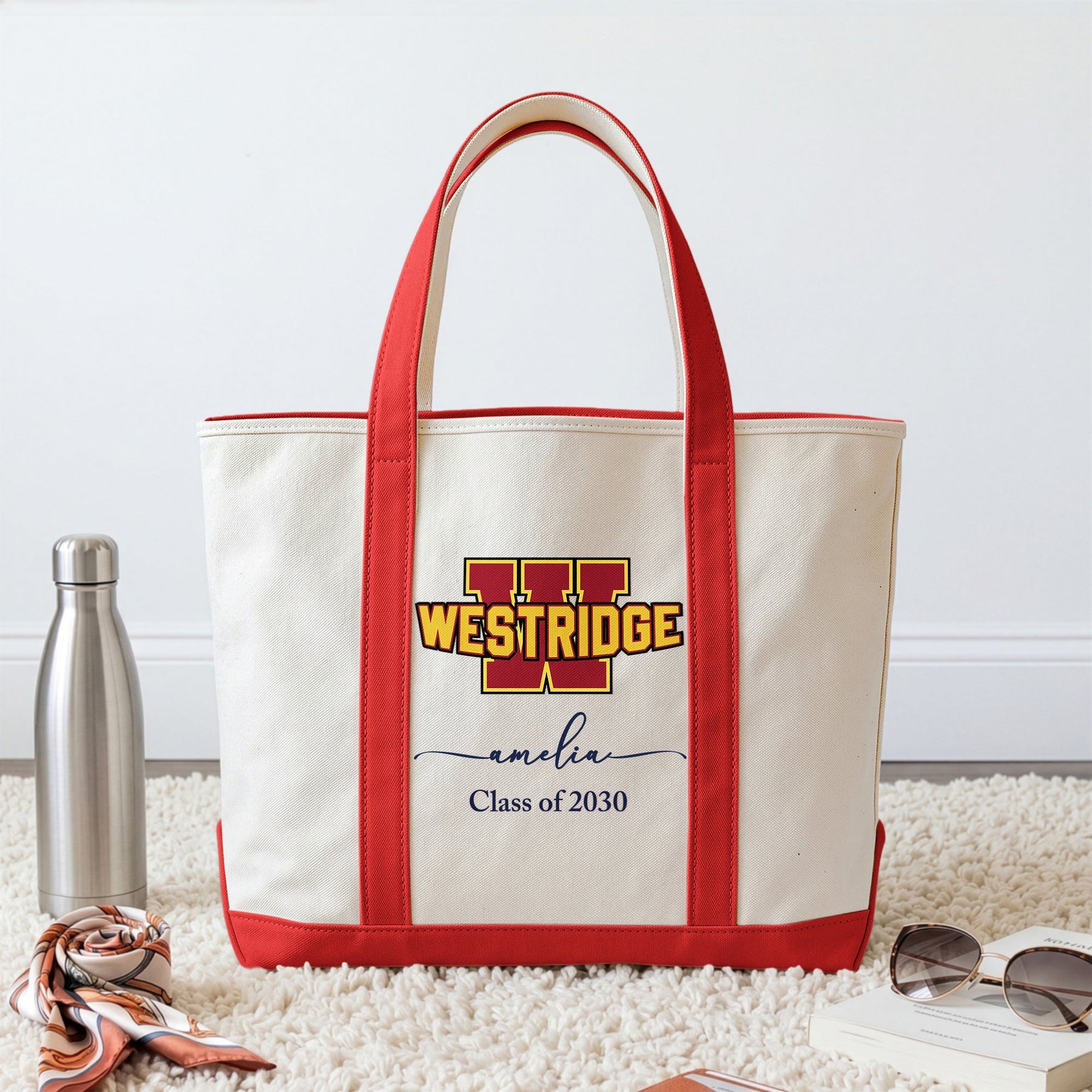 Custom School Logo - Personalized Tote Bag