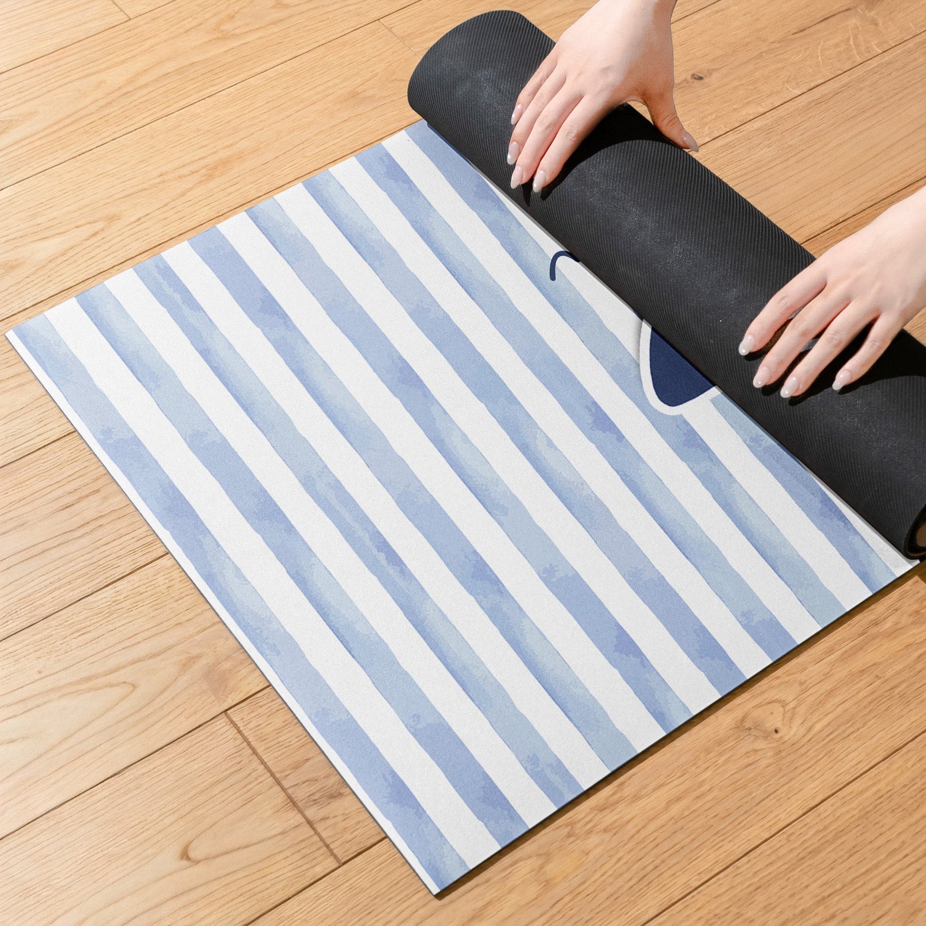 Custom School Pennant Flag - Personalized Yoga Mat