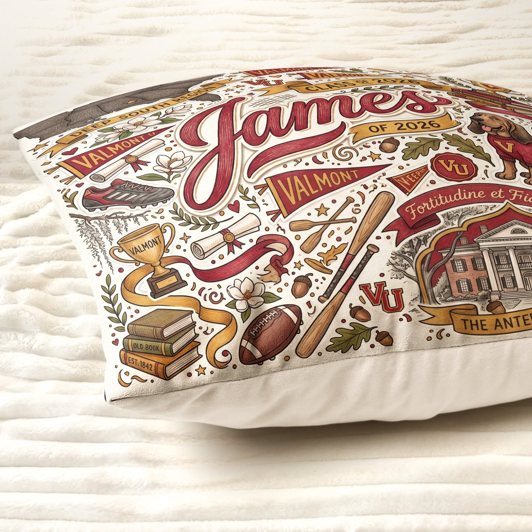 Custom University Spirit - Personalized Pillow