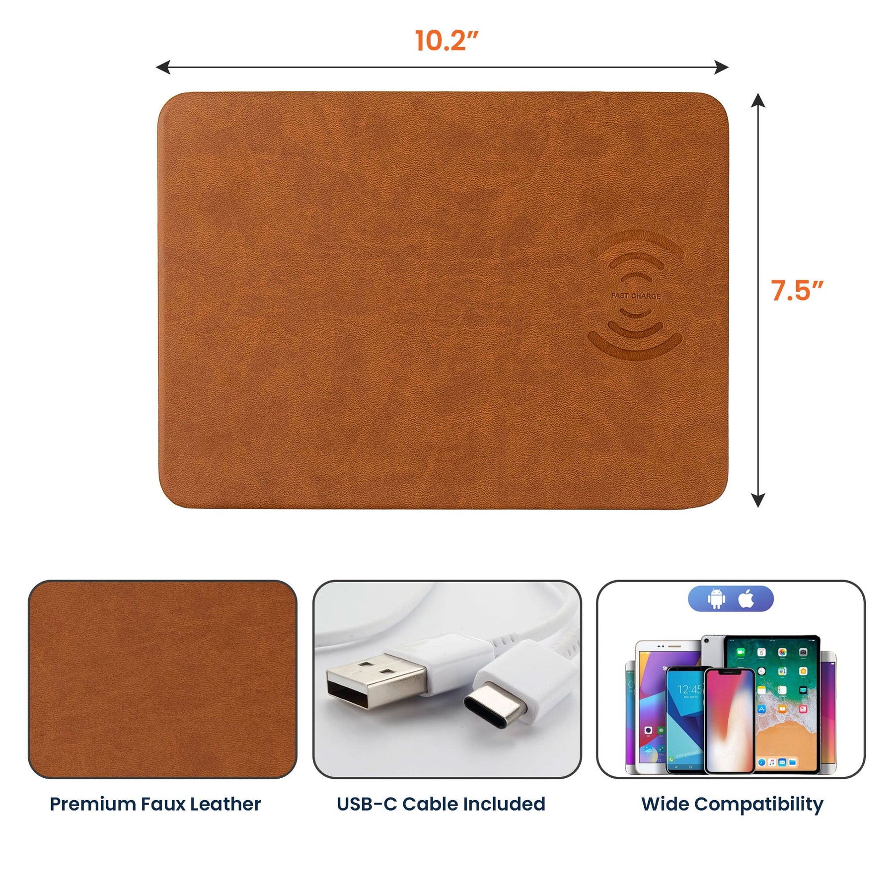 Dad Sketch Line Art Custom Photo Father's Day Gift For Dad, Husband - Personalized Charging Pad