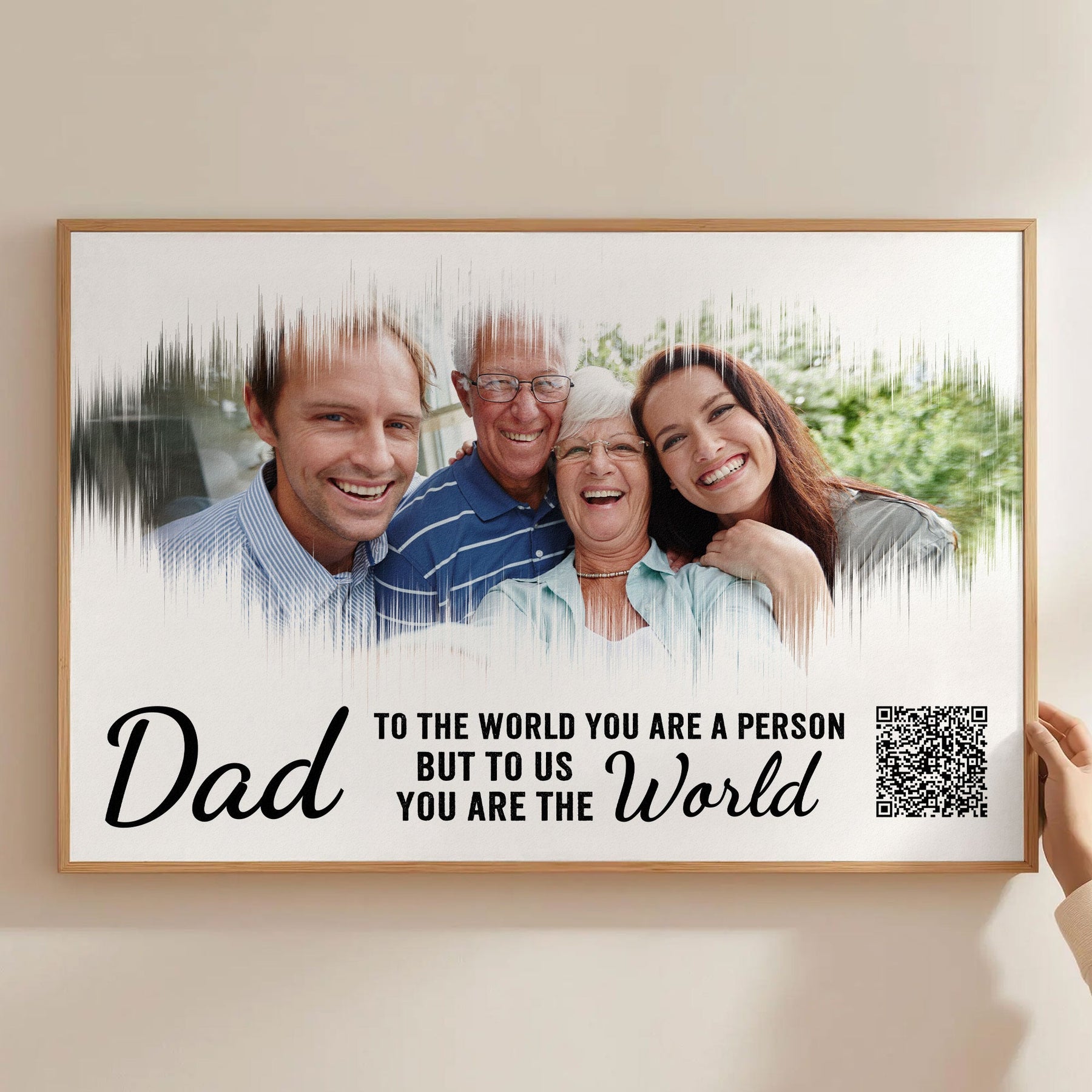 Dad You're The World - Personalized Poster