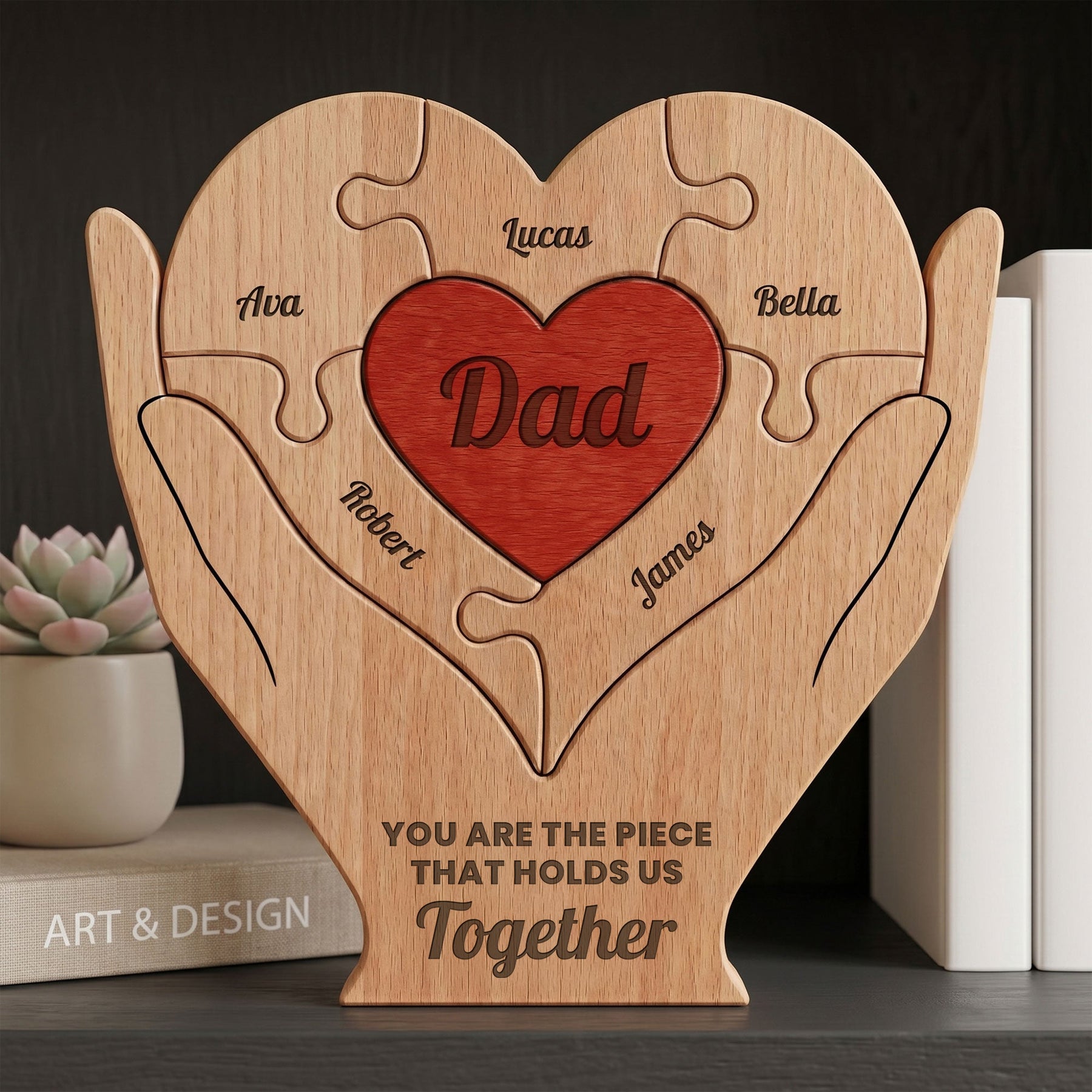 Dad, Father, Papa You Are The Piece That Holds Us Together - Personalized Puzzle