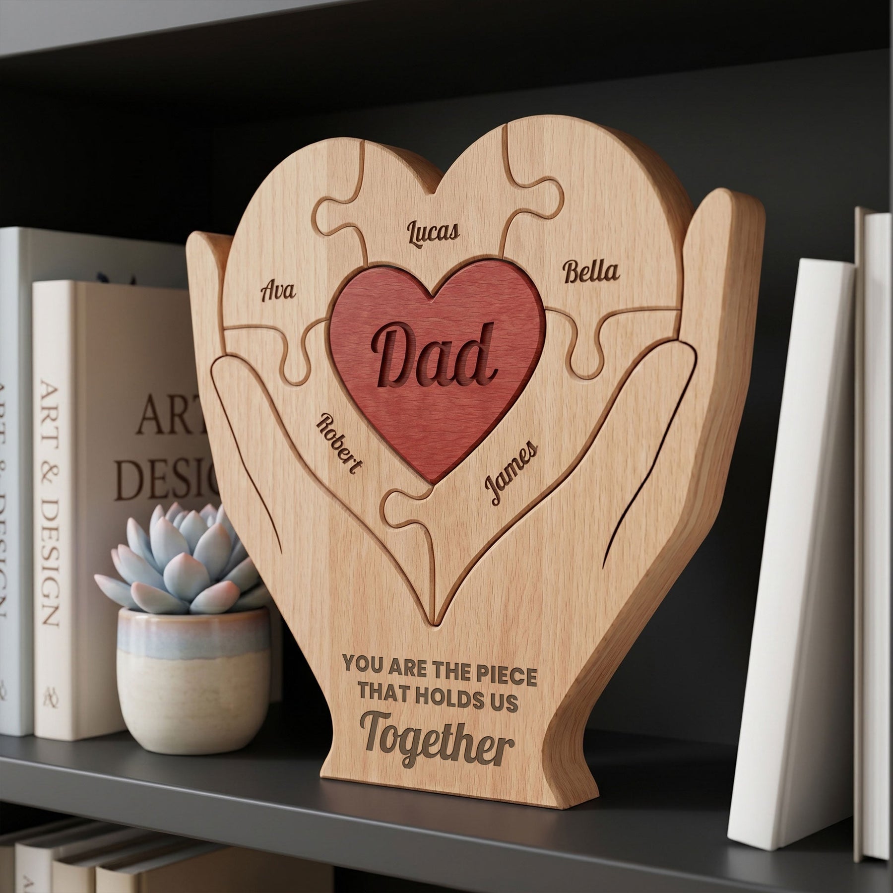 Dad, Father, Papa You Are The Piece That Holds Us Together - Personalized Puzzle
