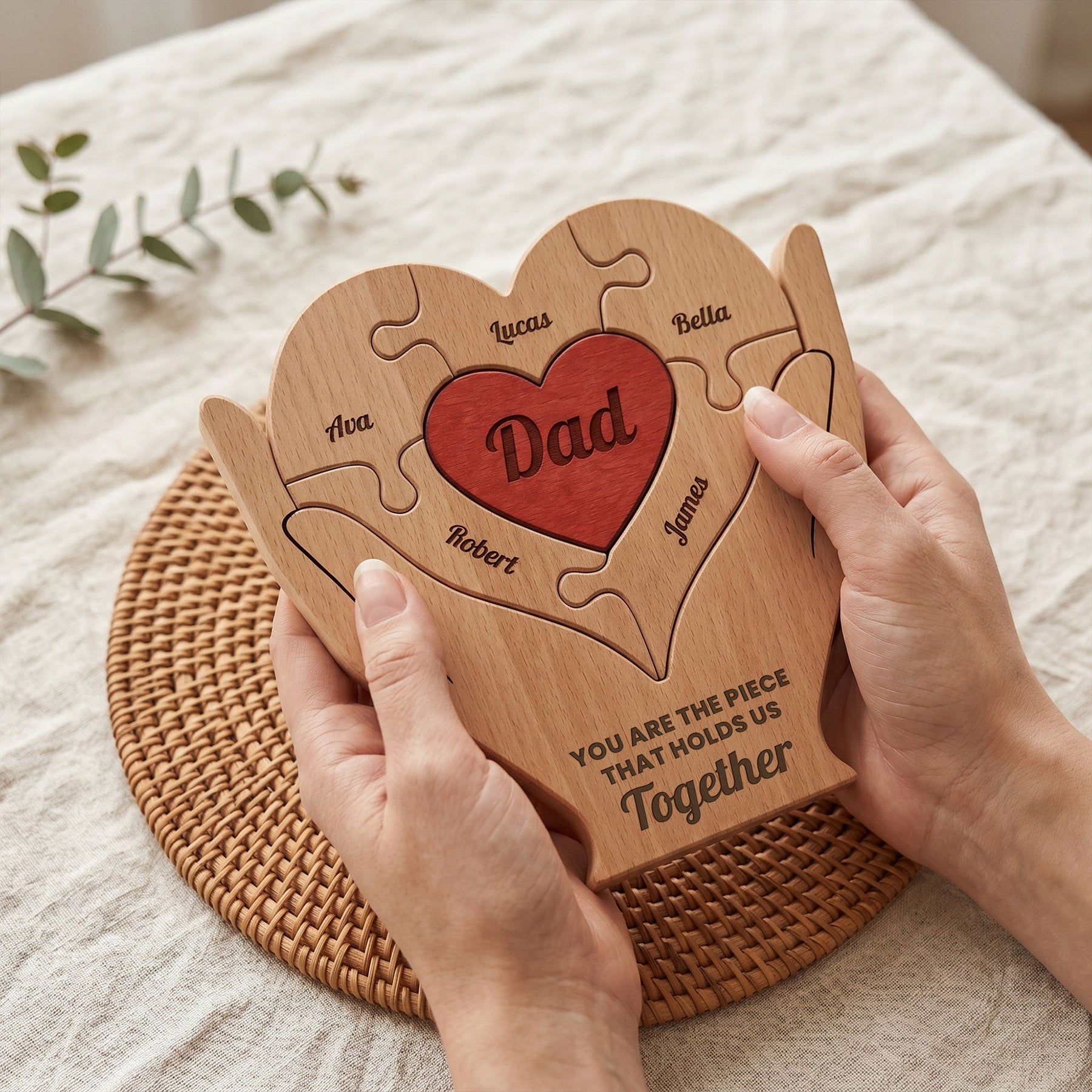 Dad, Father, Papa You Are The Piece That Holds Us Together - Personalized Puzzle