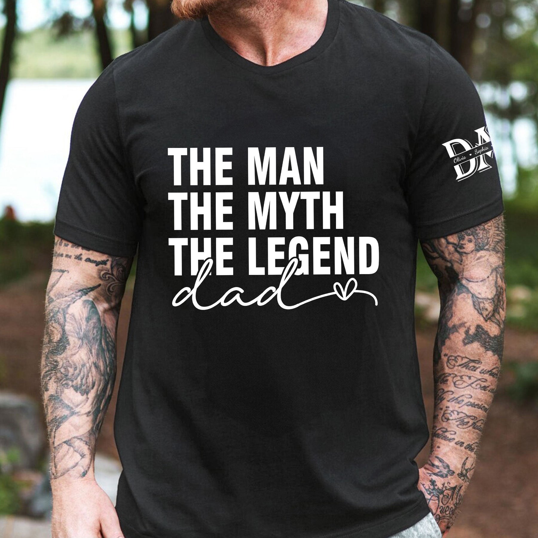 Dad, The Man, The Myth, The Legend - Personalized Shirt