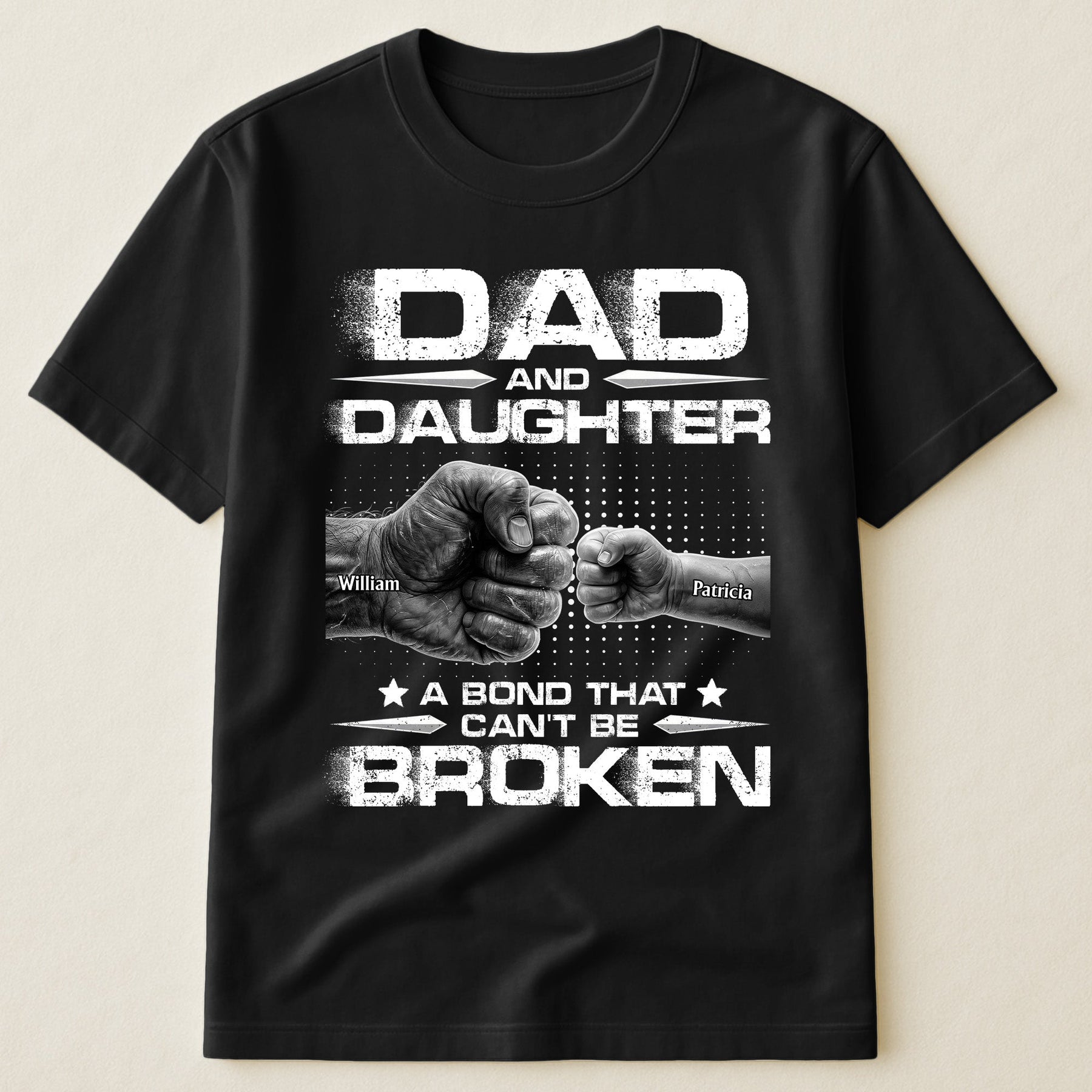 Dad And Daughters, Sons - A Bond That Can't Be Broken - Personalized Shirt