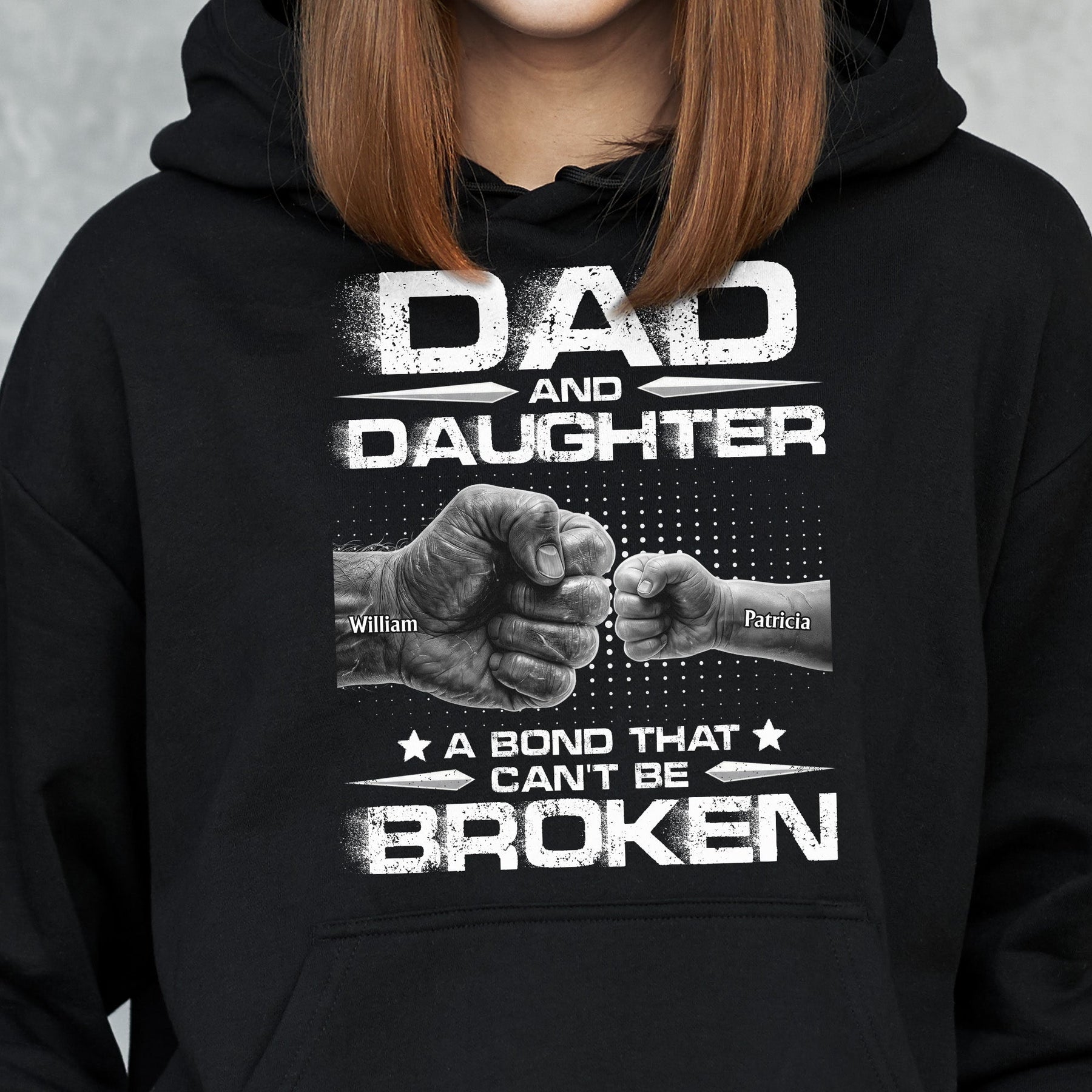Dad And Daughters, Sons - A Bond That Can't Be Broken - Personalized Shirt