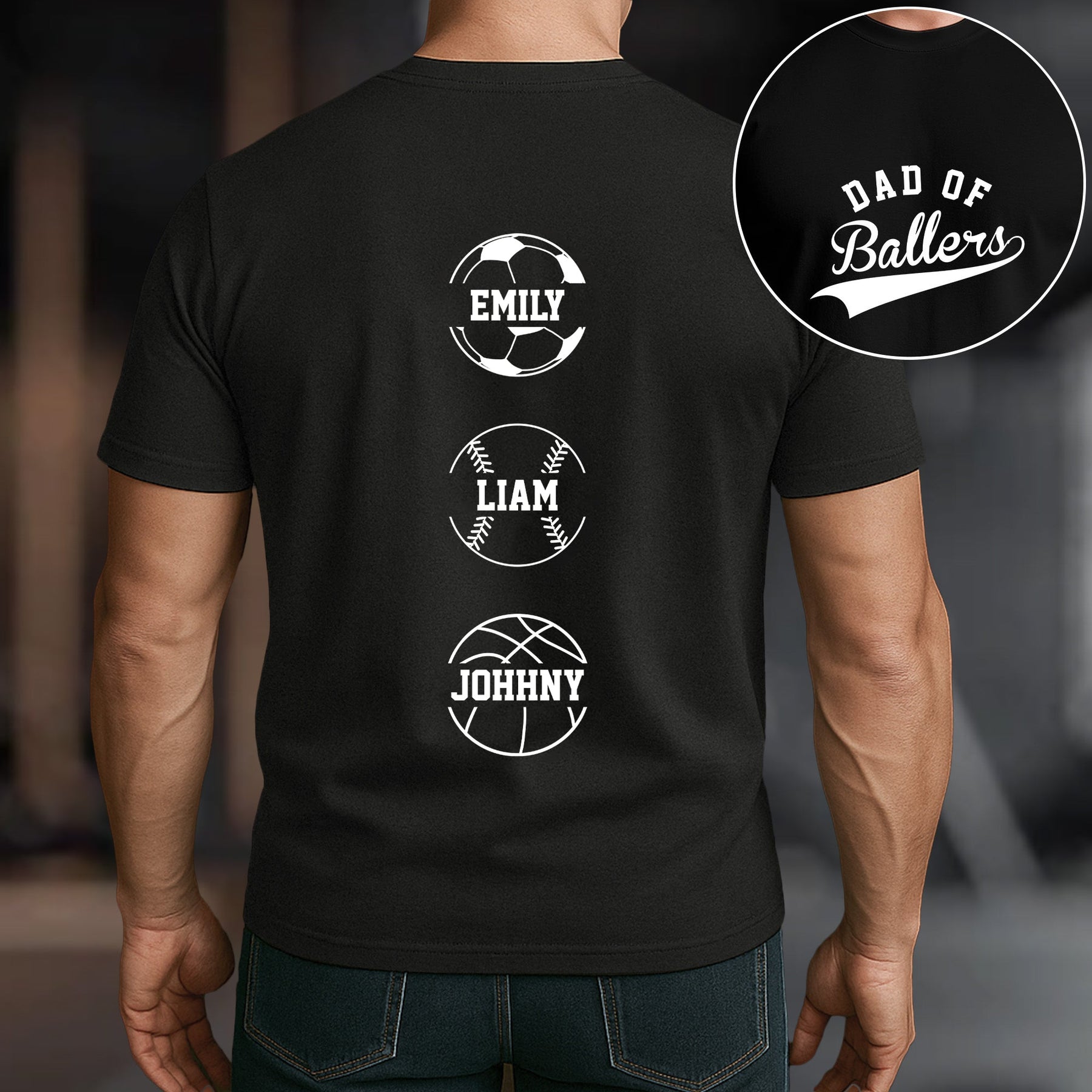 Dad Of Ballers - Personalized Shirt