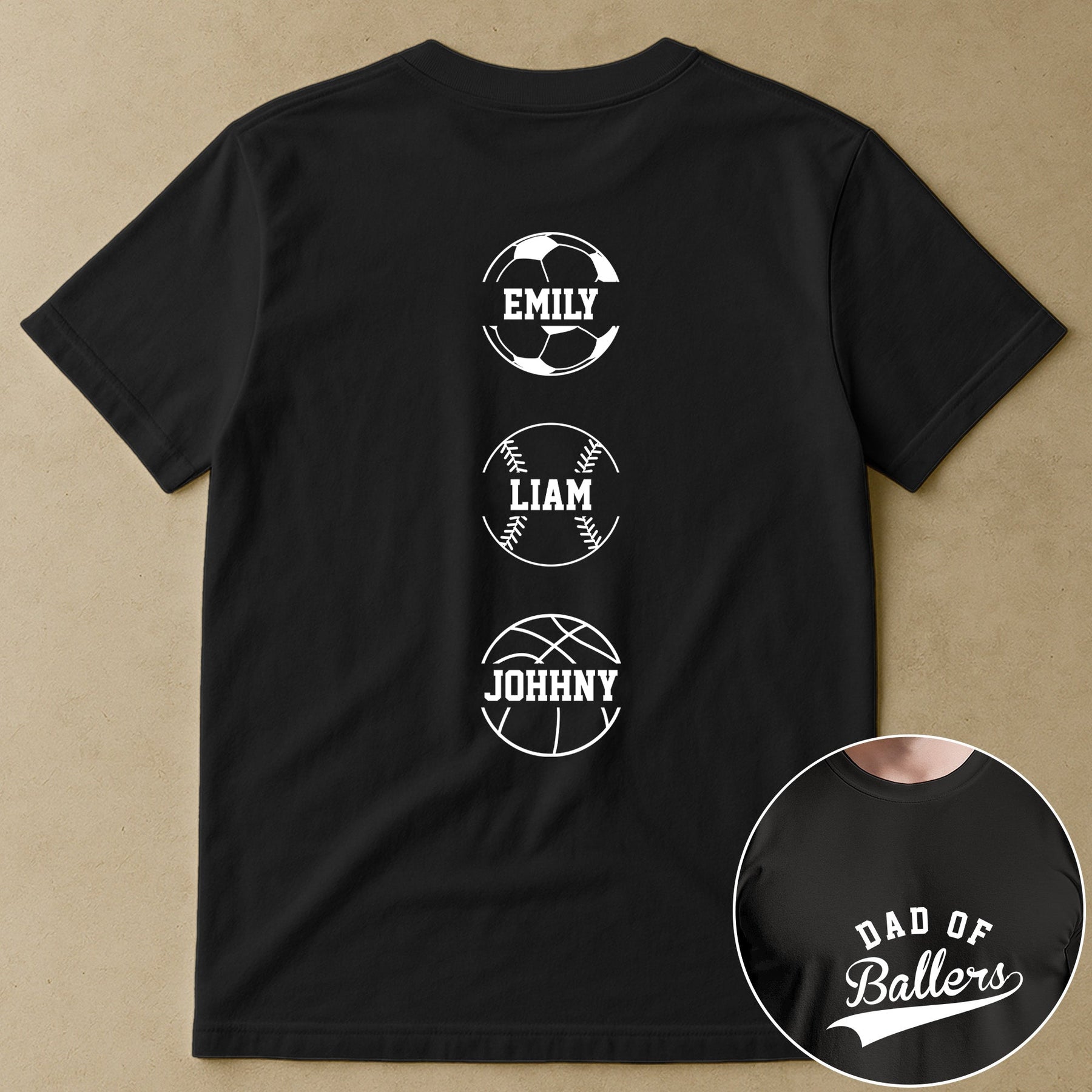 Dad Of Ballers - Personalized Shirt