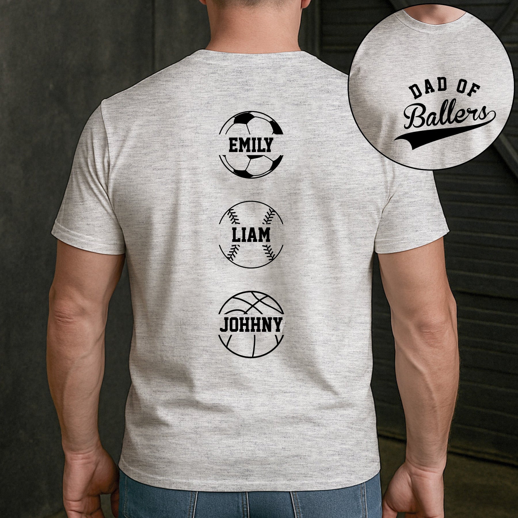 Dad Of Ballers - Personalized Shirt