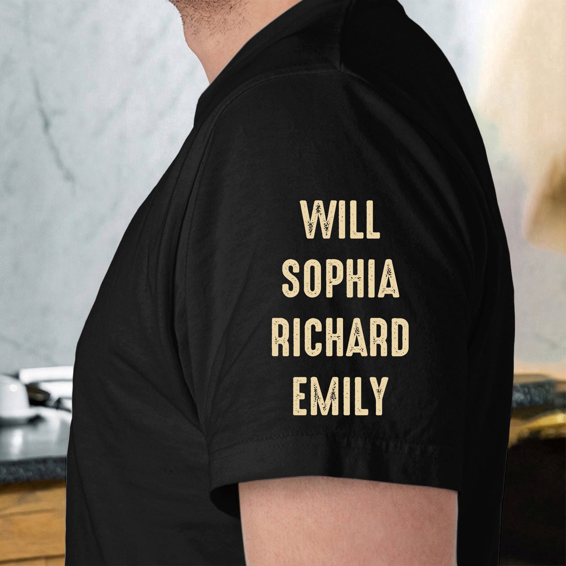 Dad Tax - Funny Father's Day Gift - With Kids' Name On Sleeves - Up To 10 Names - Personalized Shirt