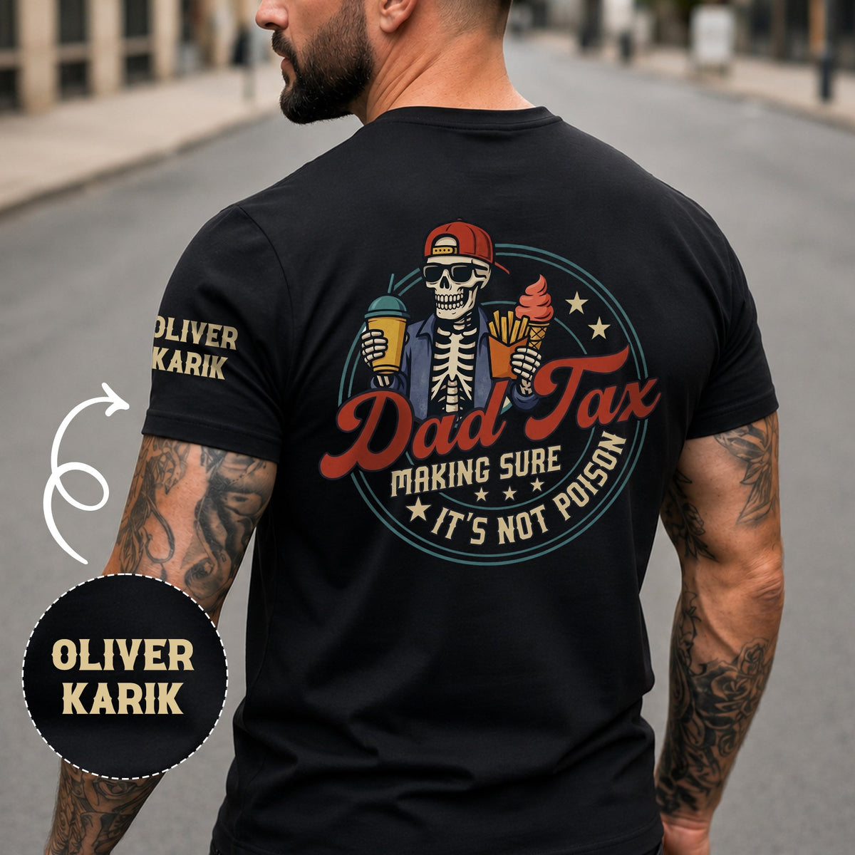 Dad Tax Making Sure It's Not Poison Custom Name Father's Day Gift For Dad, Husband - Personalized Shirt