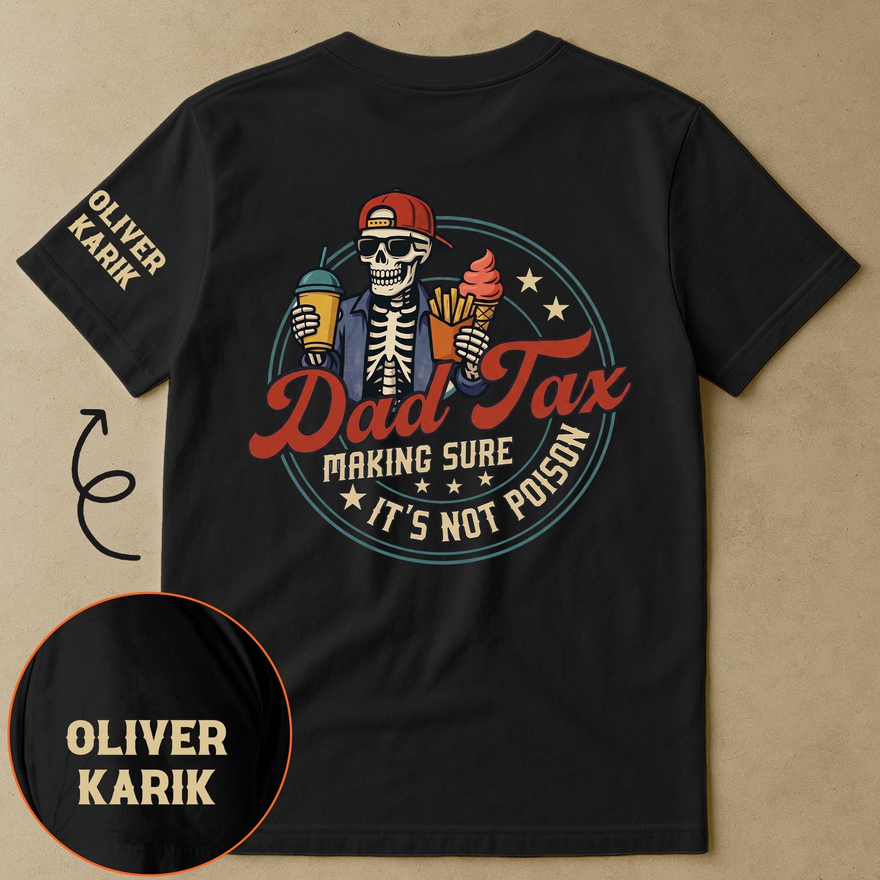 Dad Tax Making Sure It's Not Poison Custom Name Father's Day Gift For Dad, Husband - Personalized Shirt