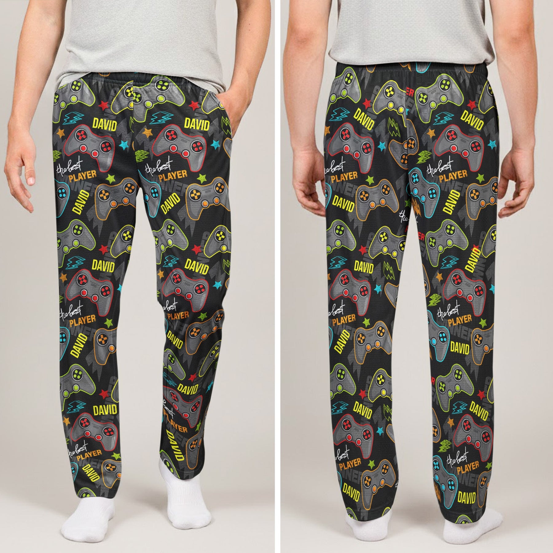 Daddy And Kid The Best Player - Personalized Sweatpants, Lounge Pants With Pockets