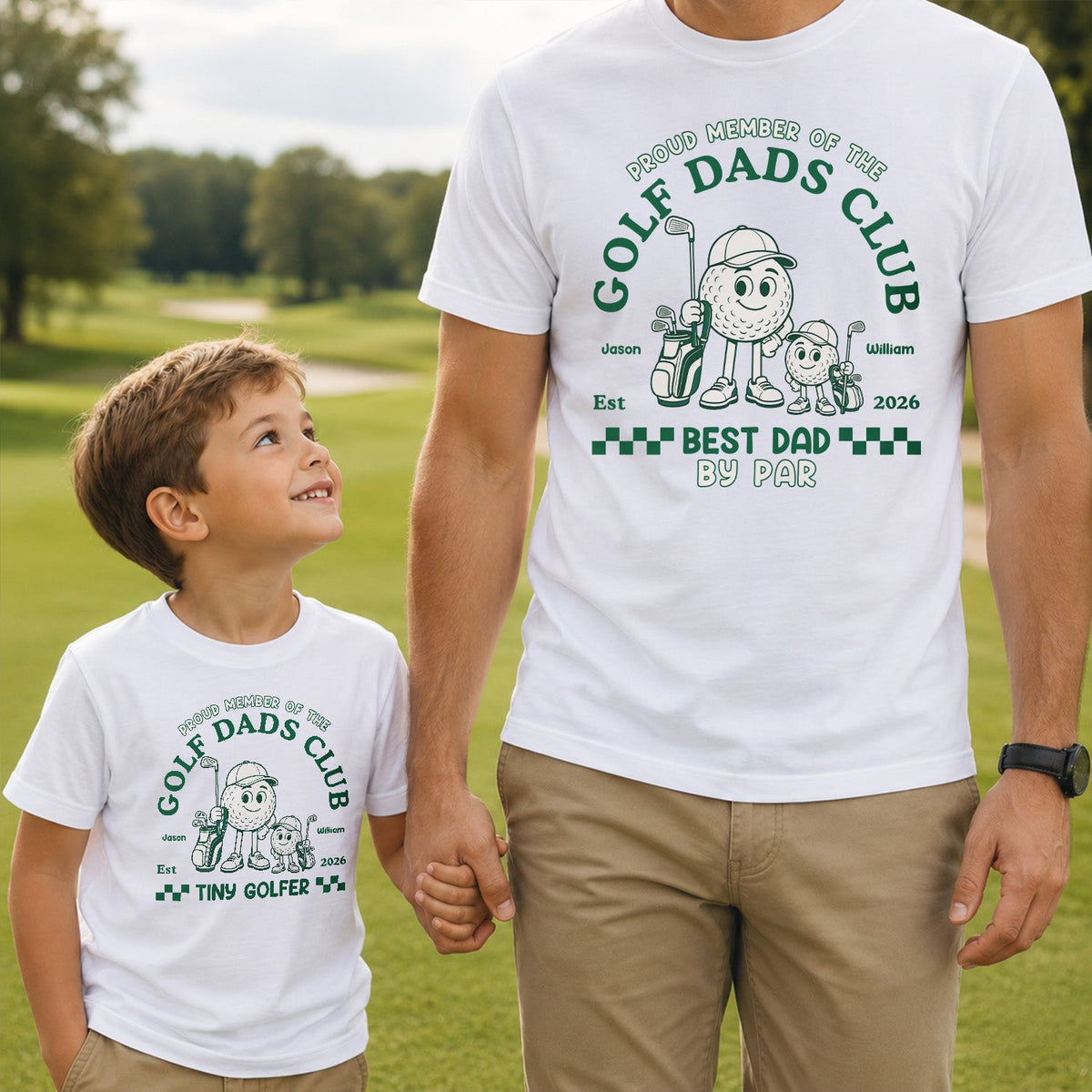 Daddy And Me Golf Matching Tee - Father's Day Gift For Dad - Personalized Shirts