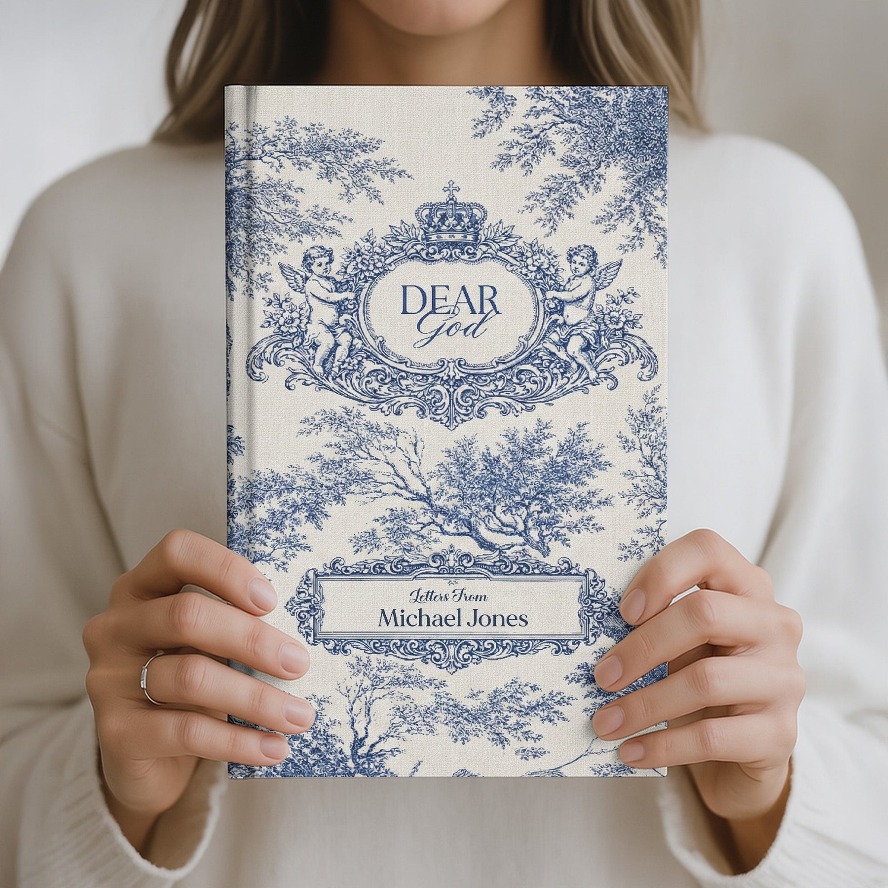 Dear God Letters From - Sermon Notes Faith Gift - Personalized Hardcover Journal