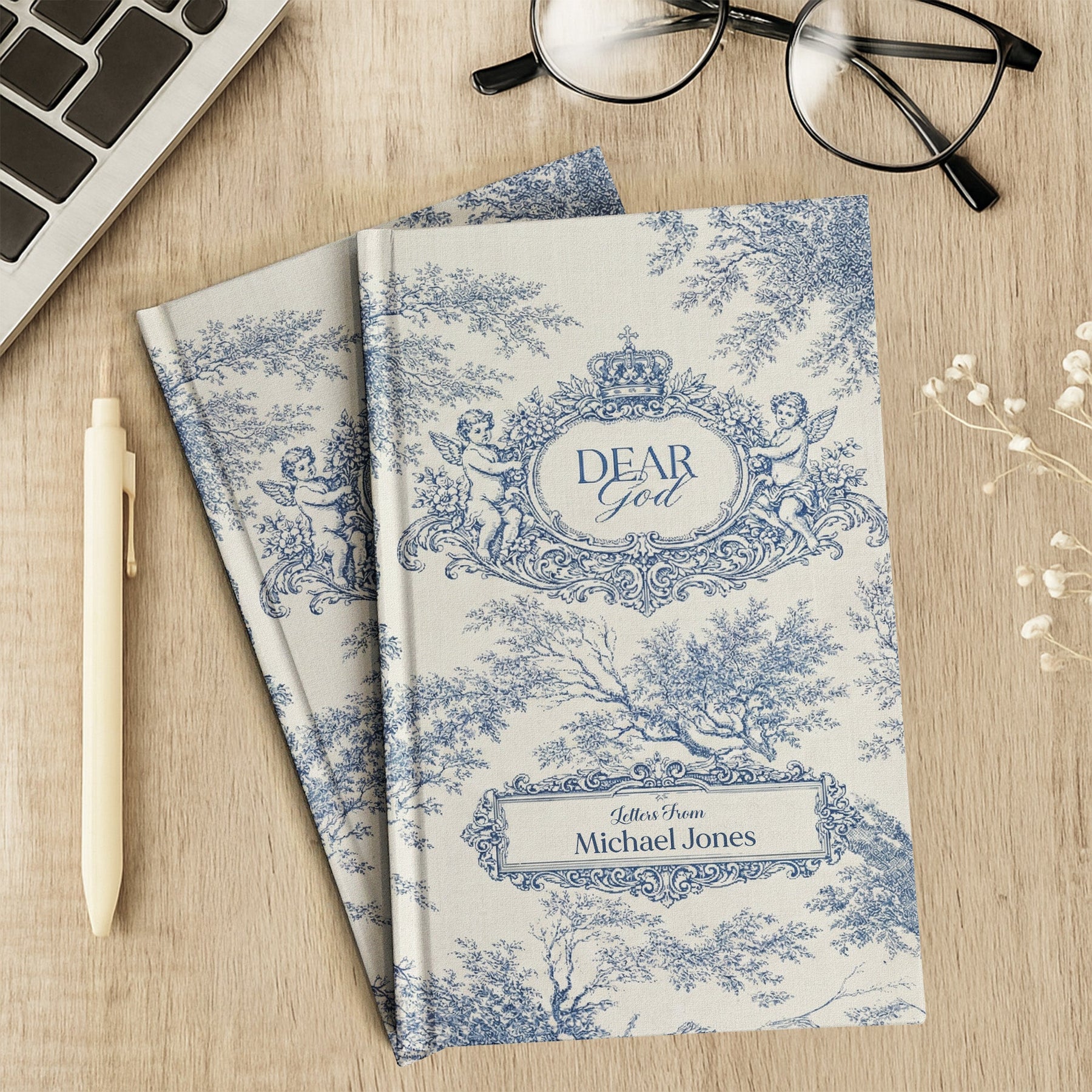 Dear God Letters From - Sermon Notes Faith Gift - Personalized Hardcover Journal
