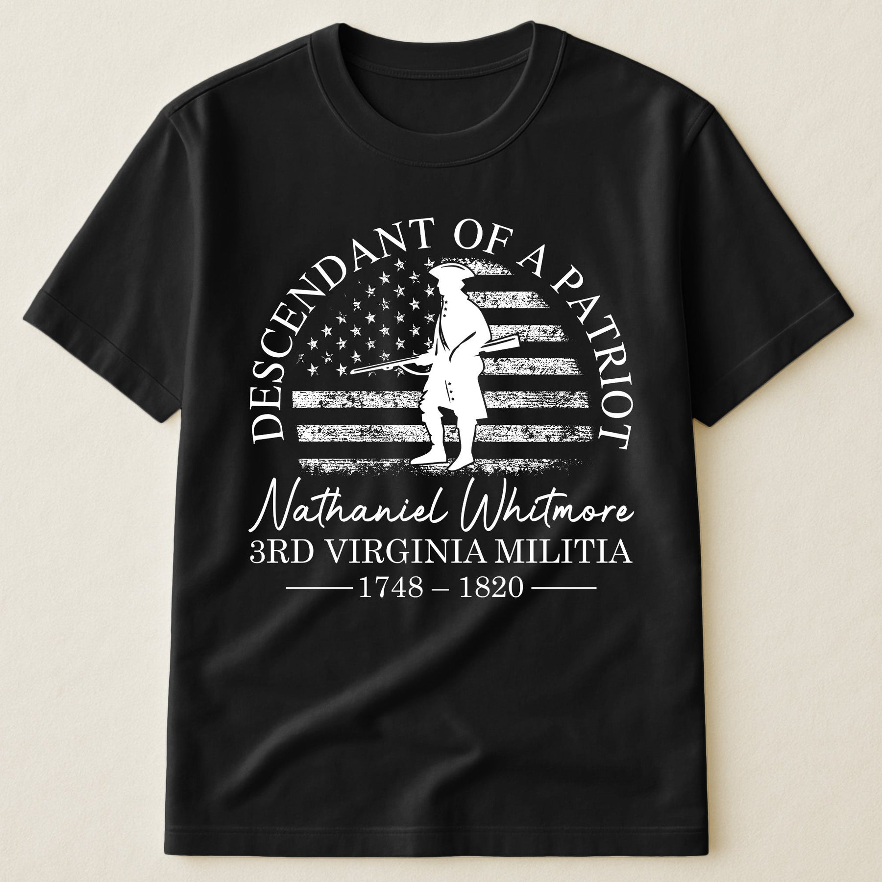 Descendant Of A Patriot Family History - Personalized Shirt