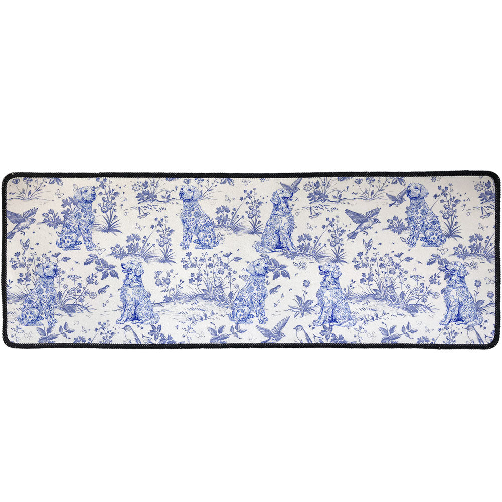 Dog Toile De Jouy Style - Personalized Runner Rug