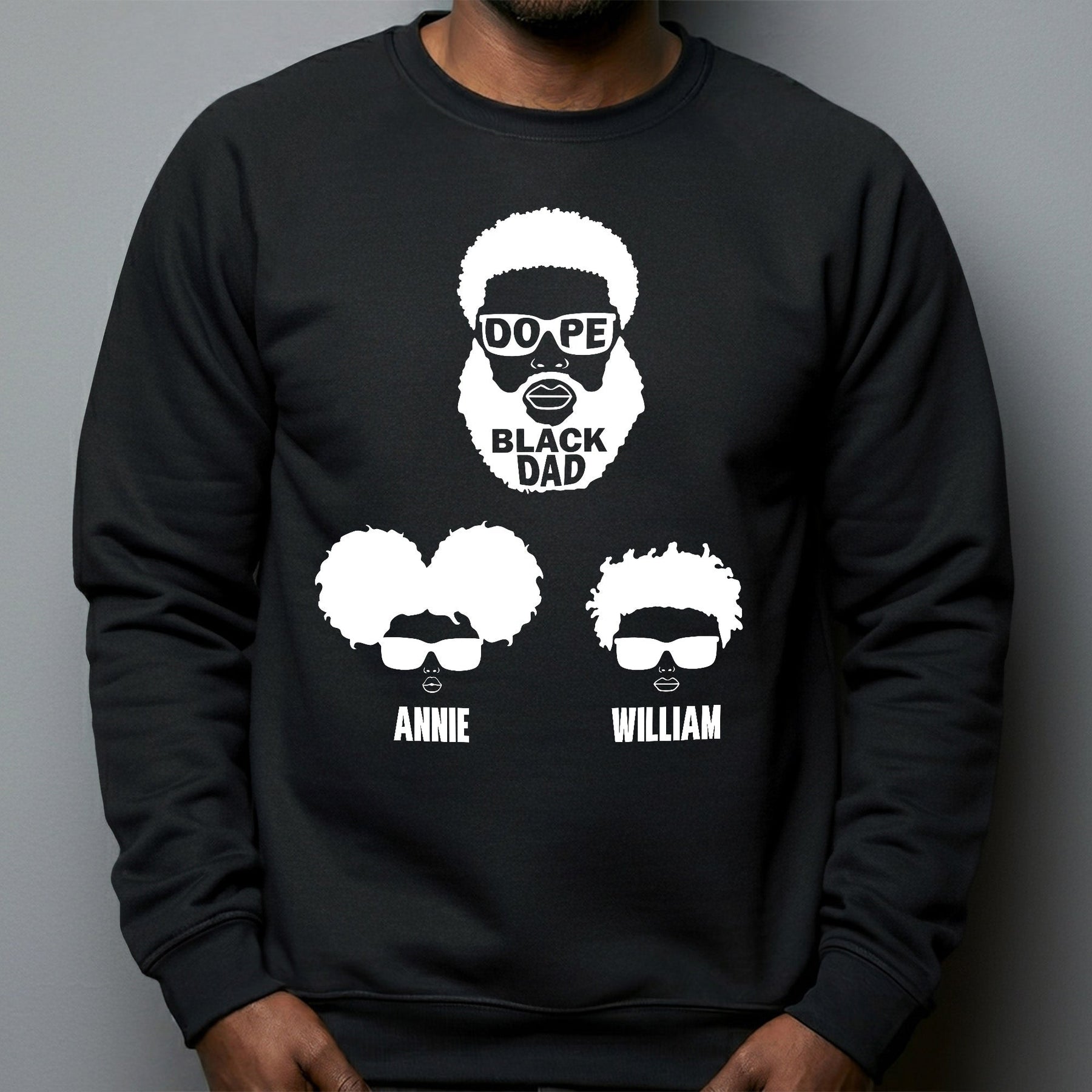 Dope Black Dad, Dope Black Father - Father's Day Gift - Personalized Shirt