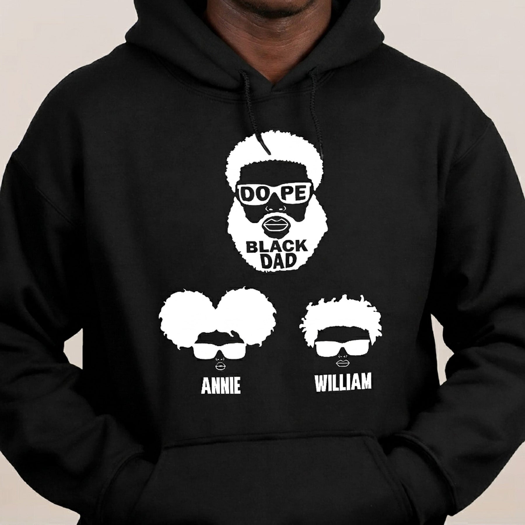 Dope Black Dad, Dope Black Father - Father's Day Gift - Personalized Shirt