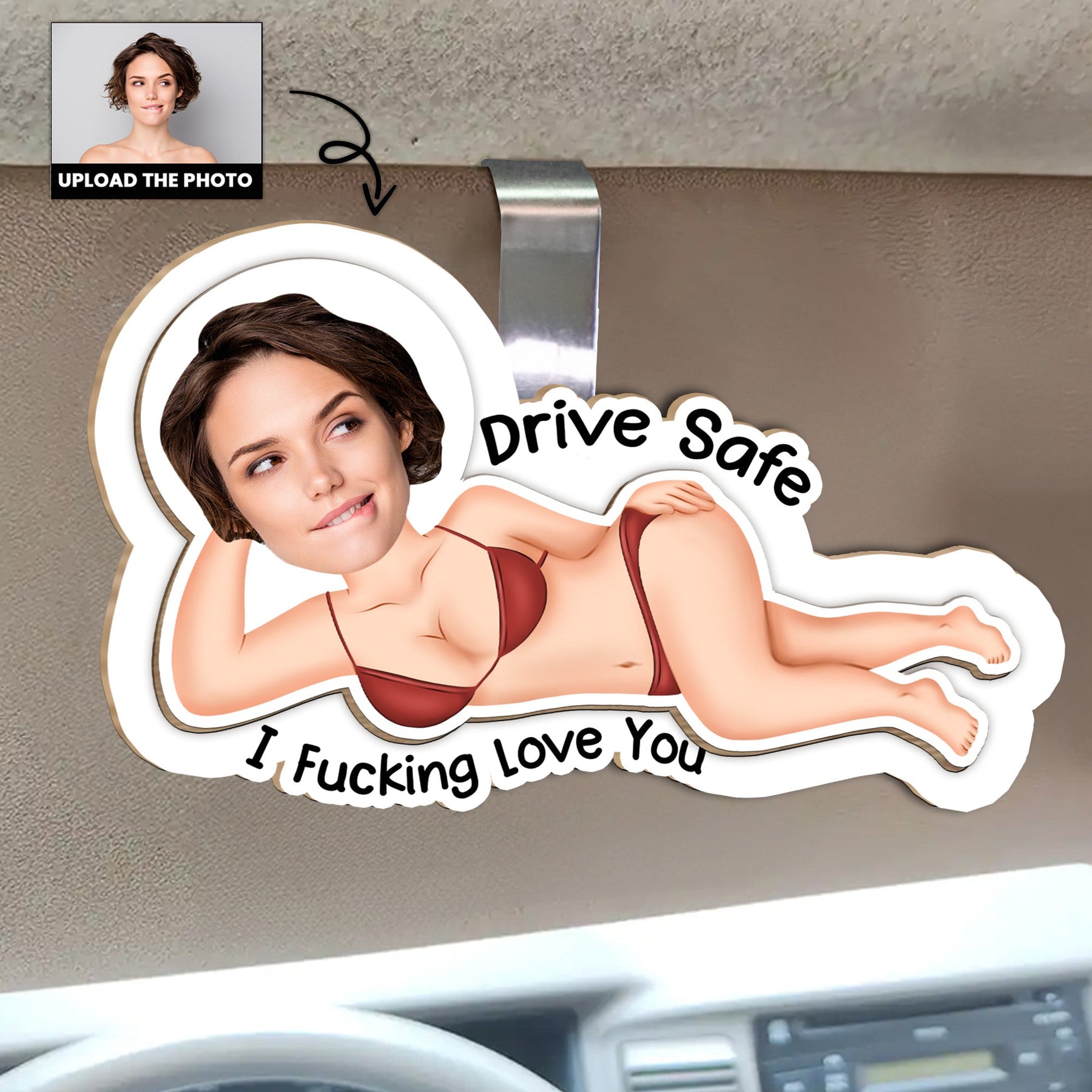 Drive Safe Version Funny - Valentines Day Gifts For Husband, Boyfriend - Custom Photo Gift Set