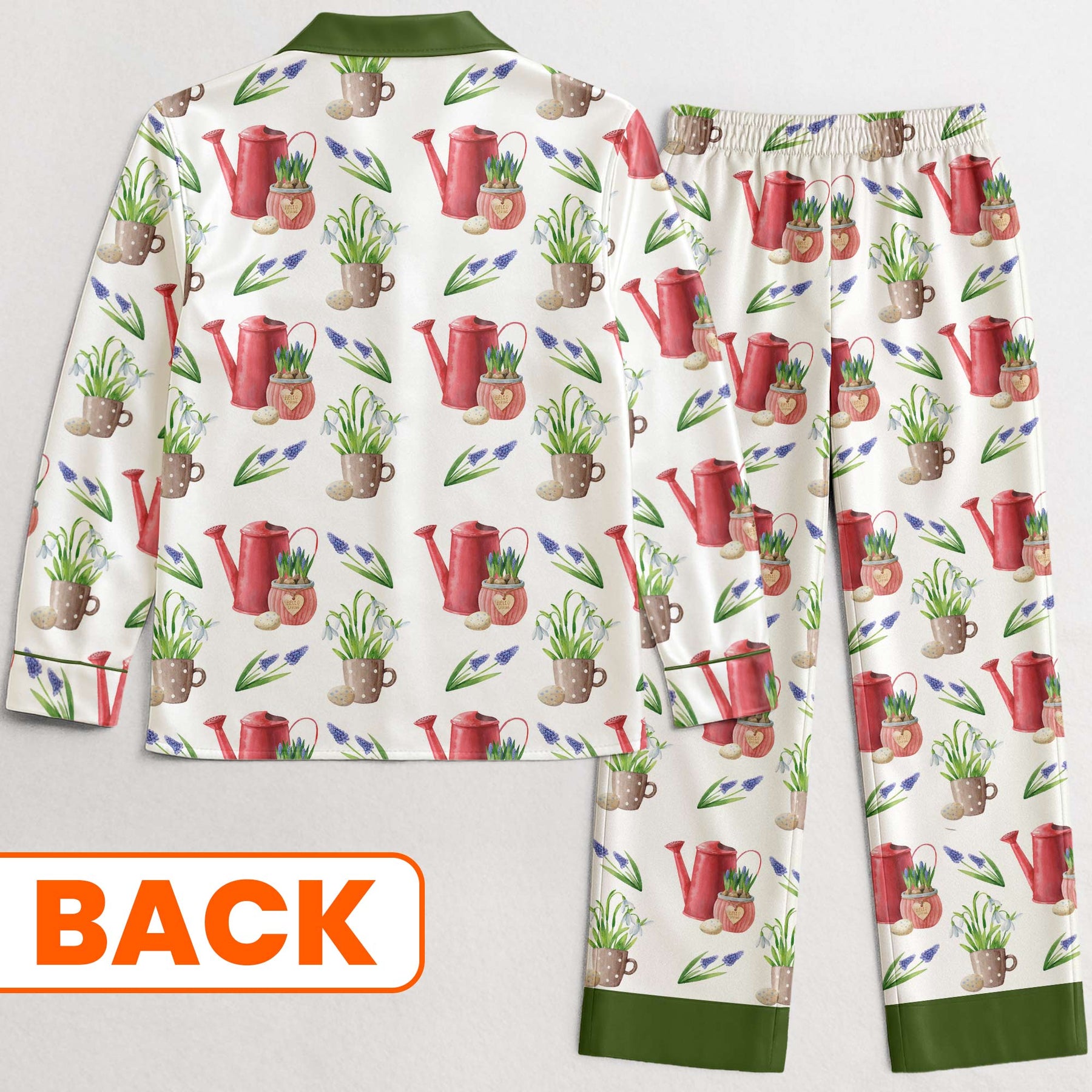 Easily Distracted By Plants - Personalized Satin Pajama Set