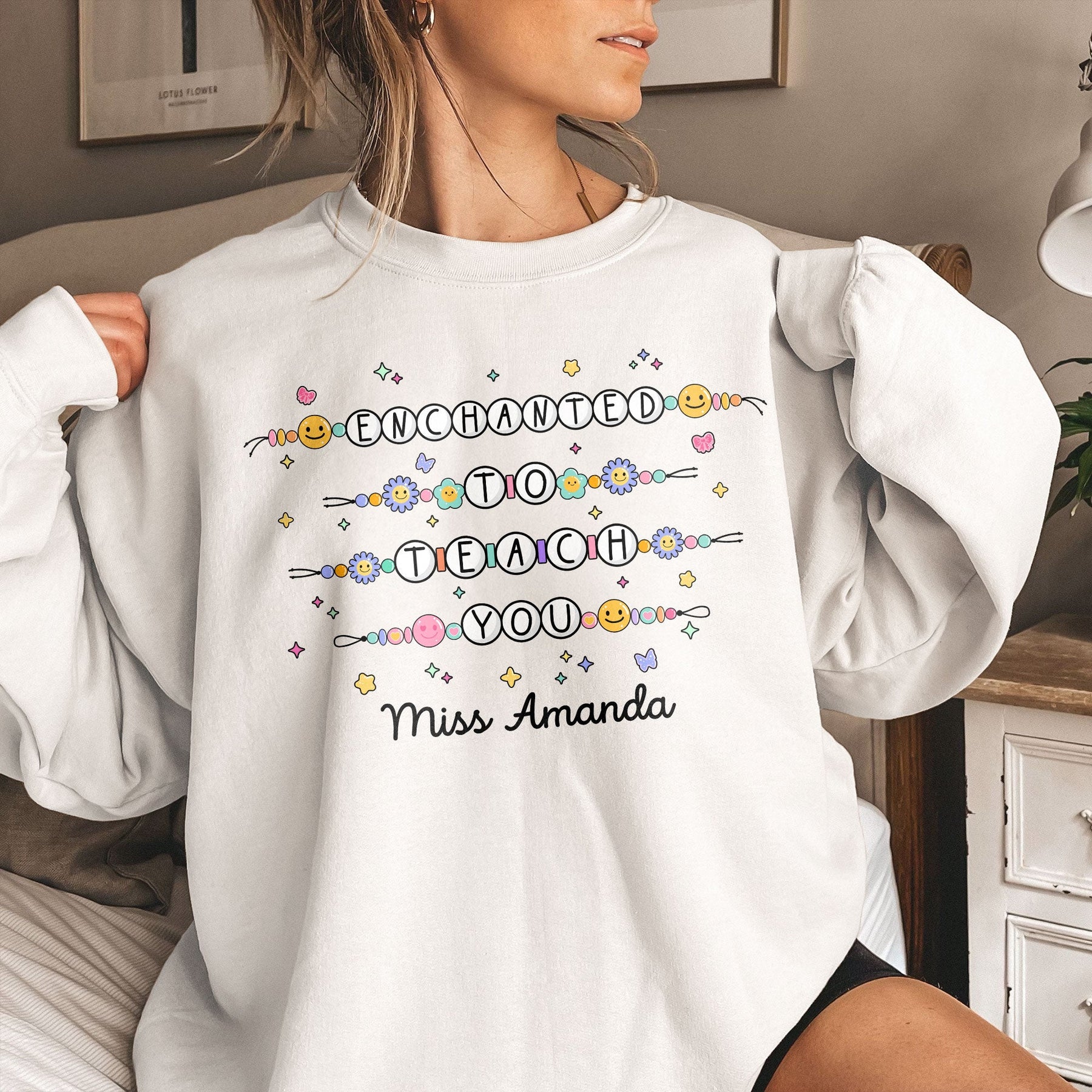 Enchanted To Teach You Friendship Bracelet Back To School - Personalized Shirt