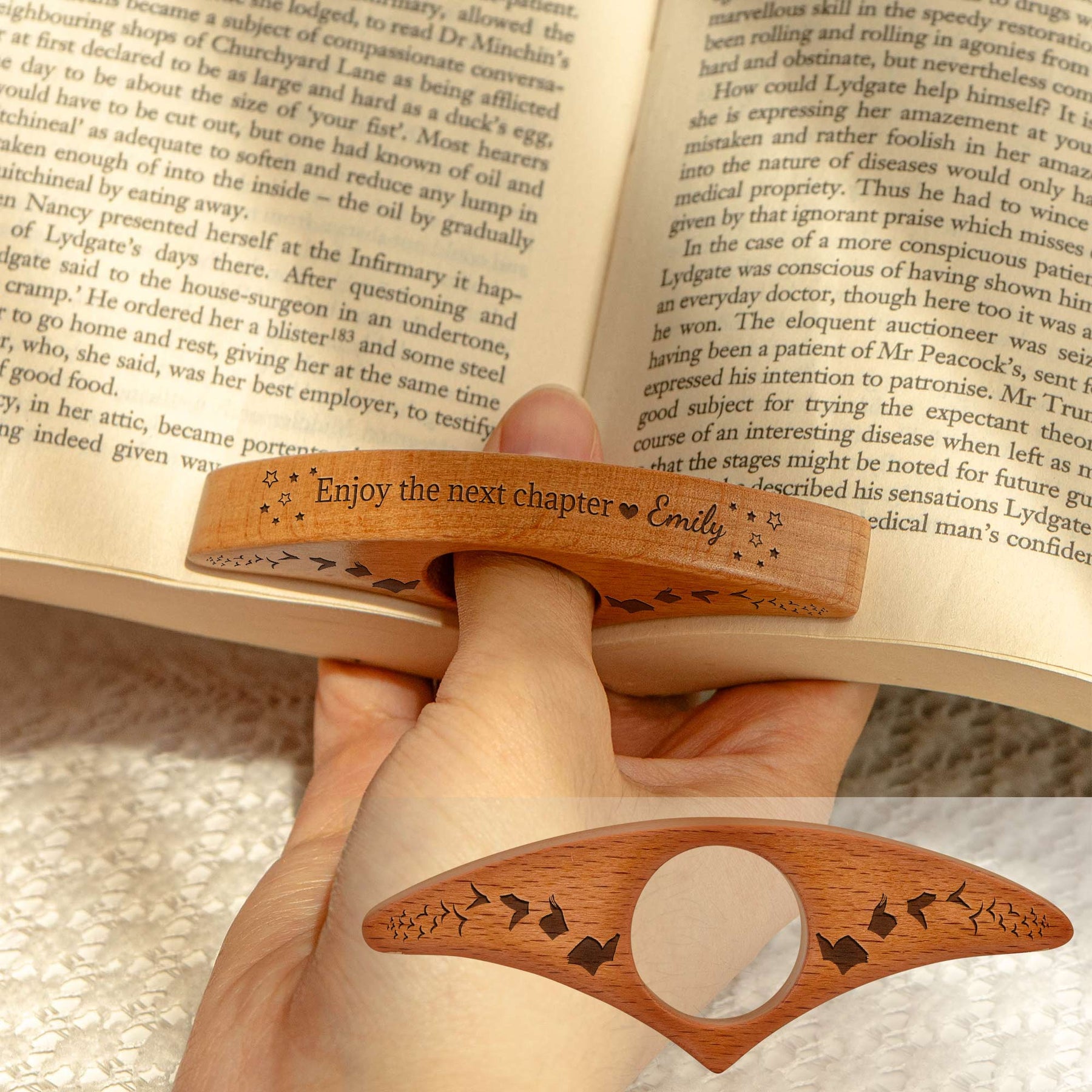 Enjoy The Next Chapter - Personalized Book Page Holder