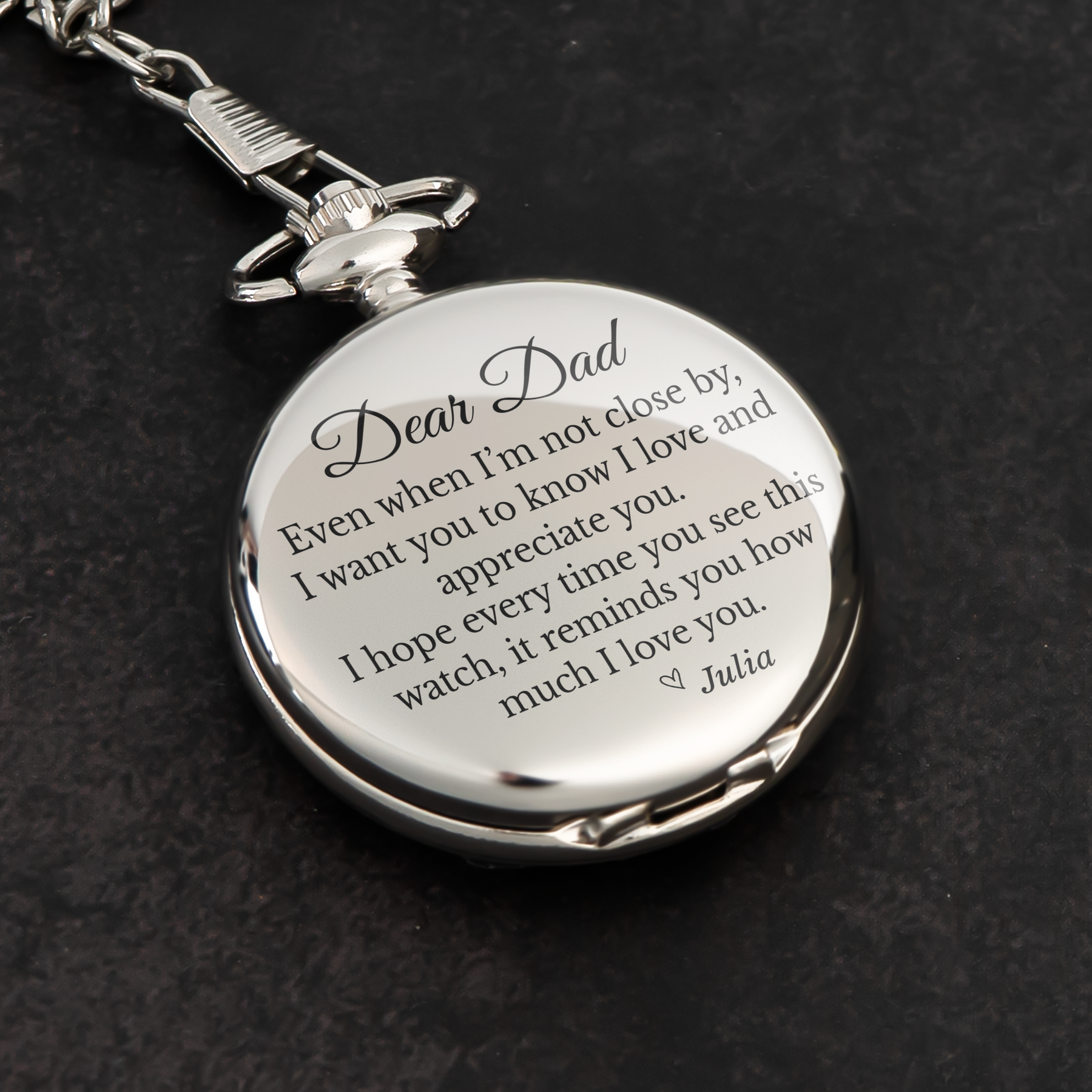 Even When I’m Not Close By - Personalized Pocket Watch