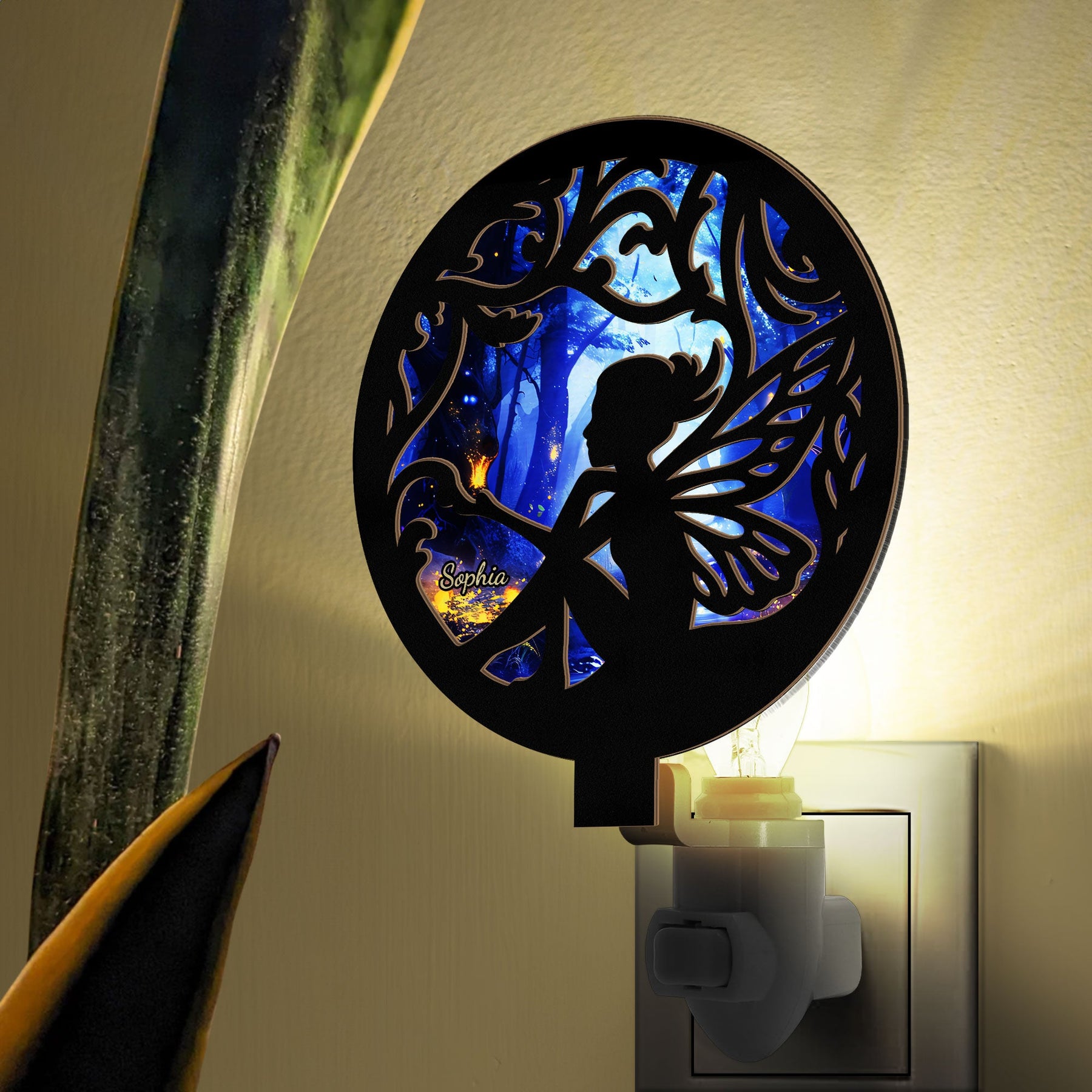 Fairy - Personalized Wood And Acrylic Night Light
