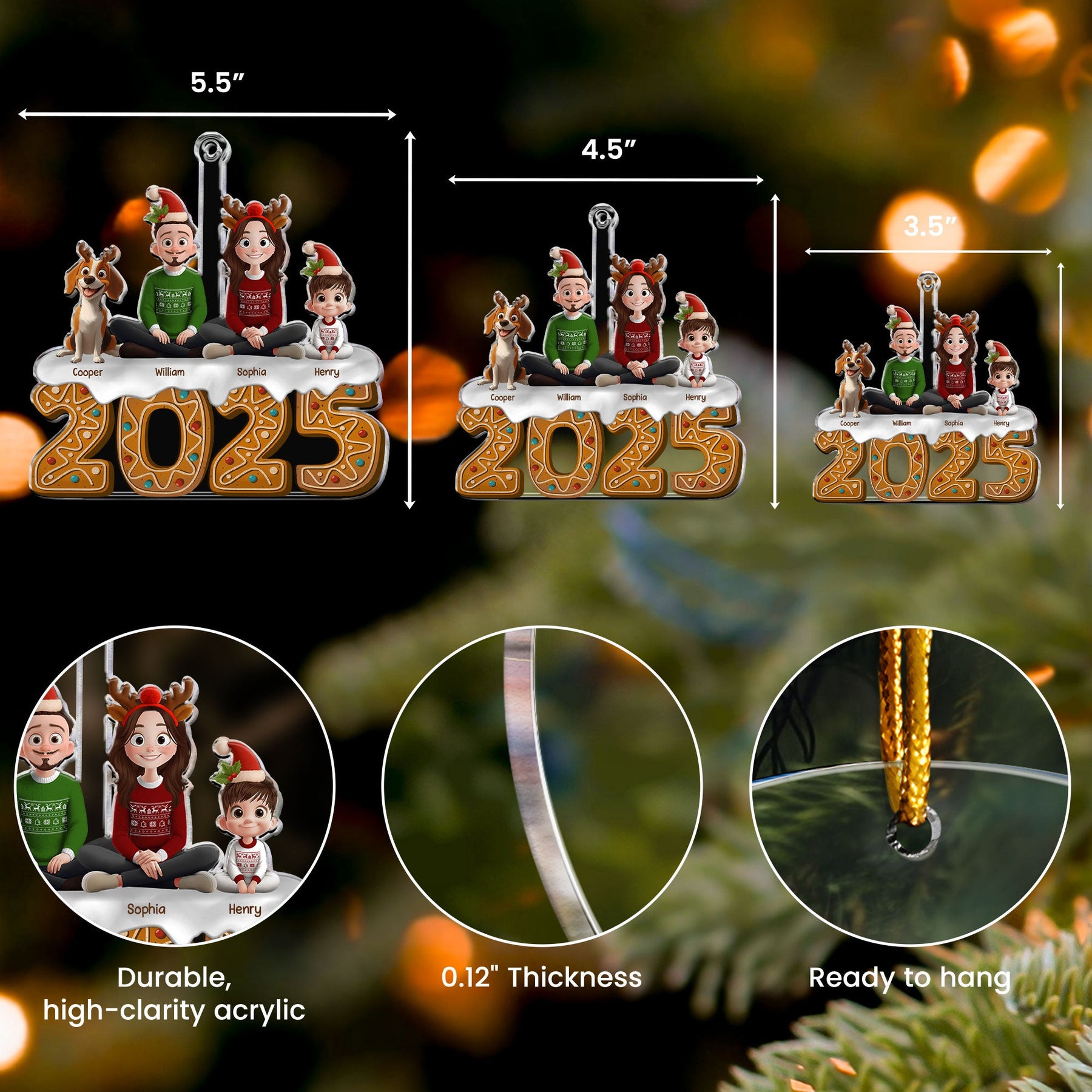 Family 2026 - Personalized Acrylic Ornament
