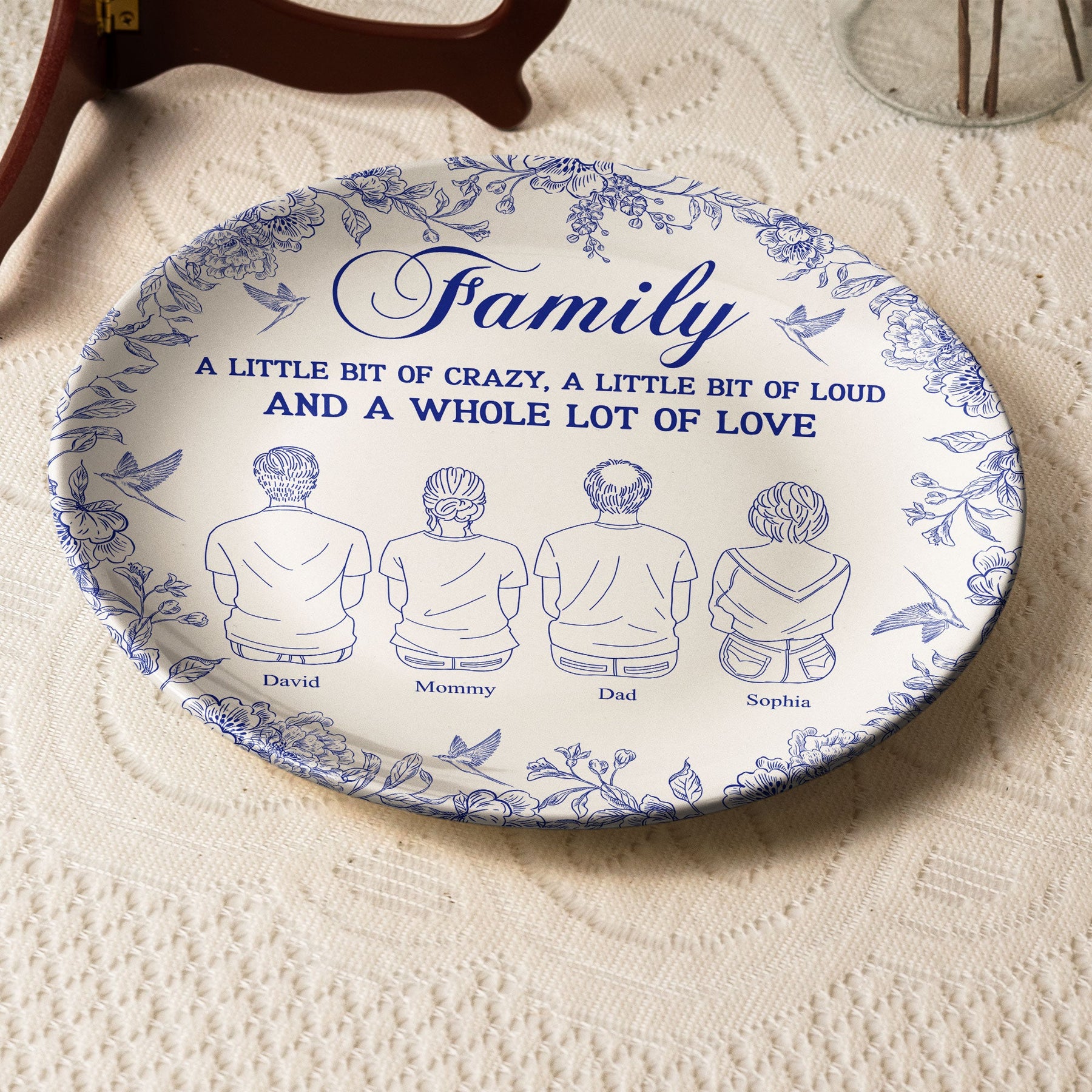 Family A Whole Lot Of Love - Personalized Ceramic Plate