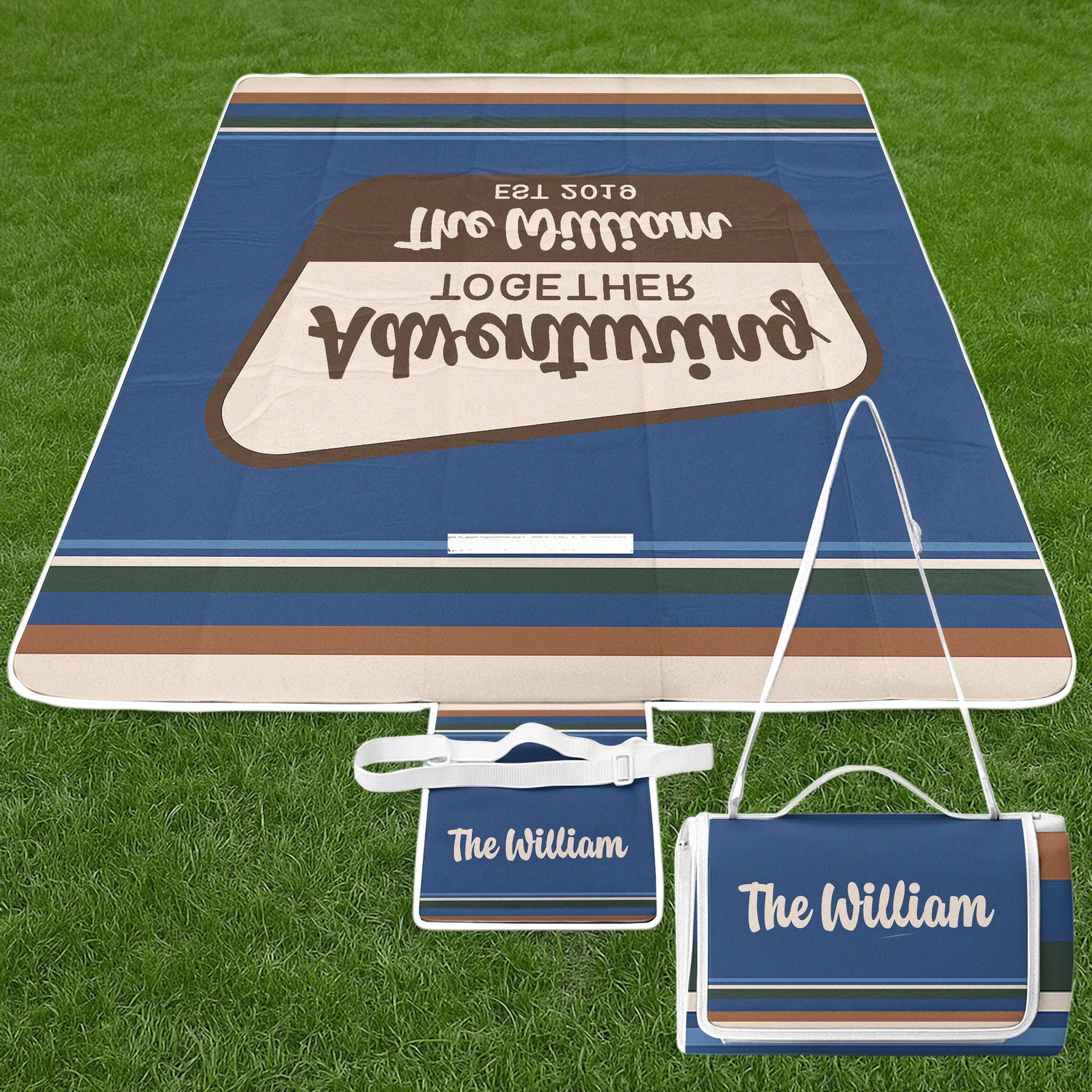 Family Adventuring Together - Personalized Picnic Blanket