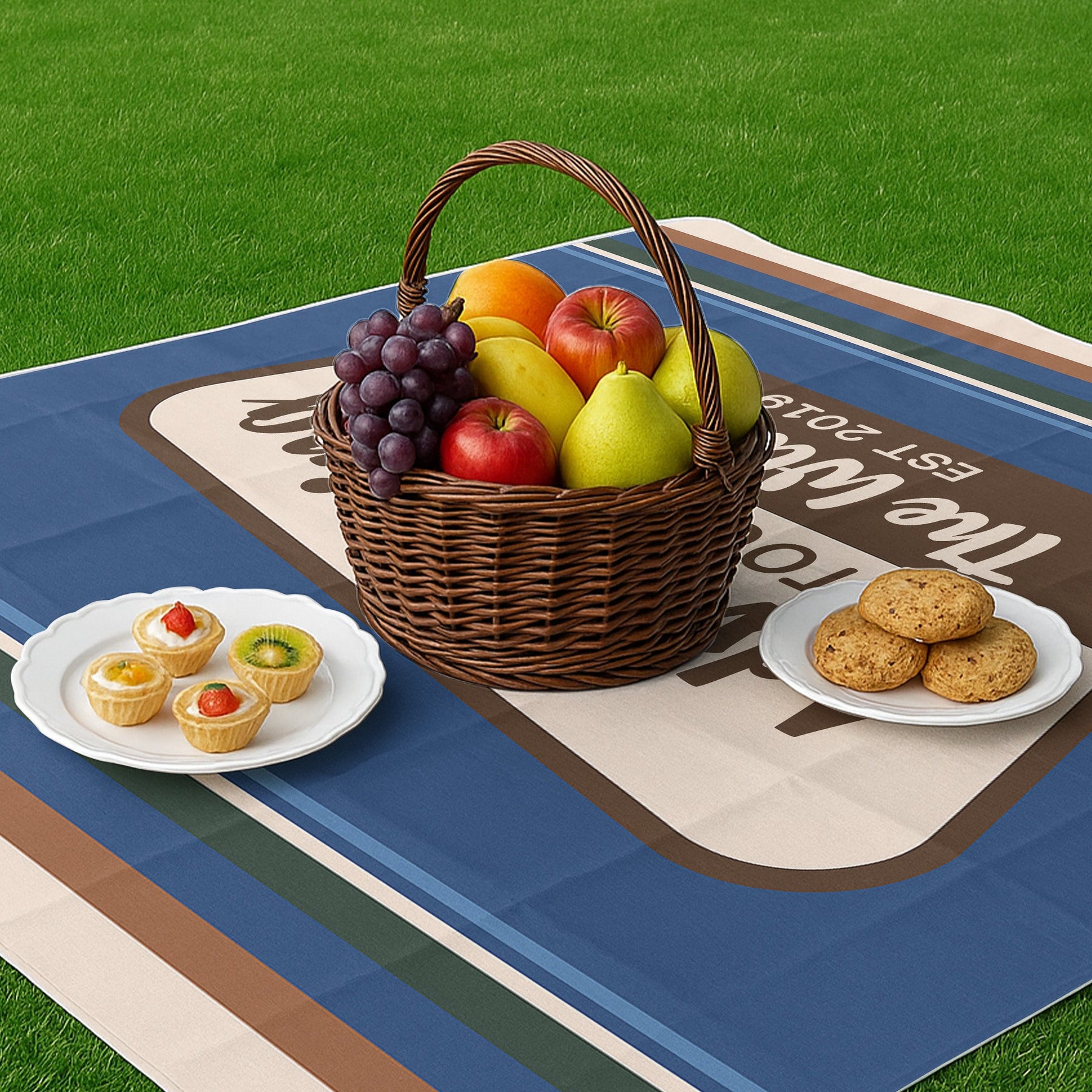 Family Adventuring Together - Personalized Picnic Blanket