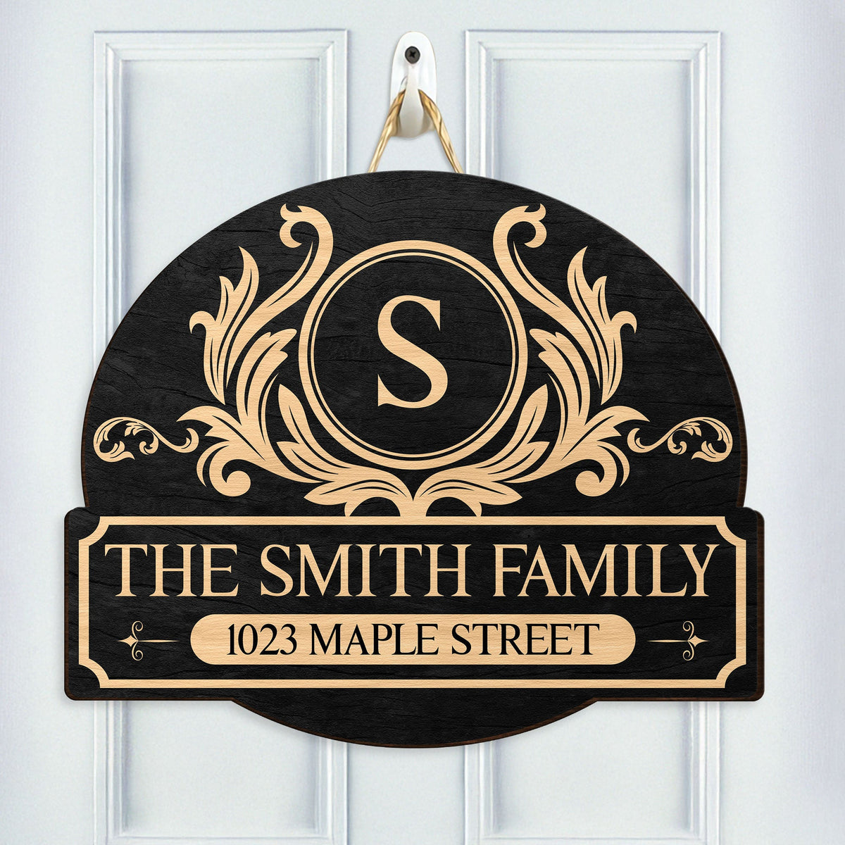 Family Monogram - Personalized Wood Sign