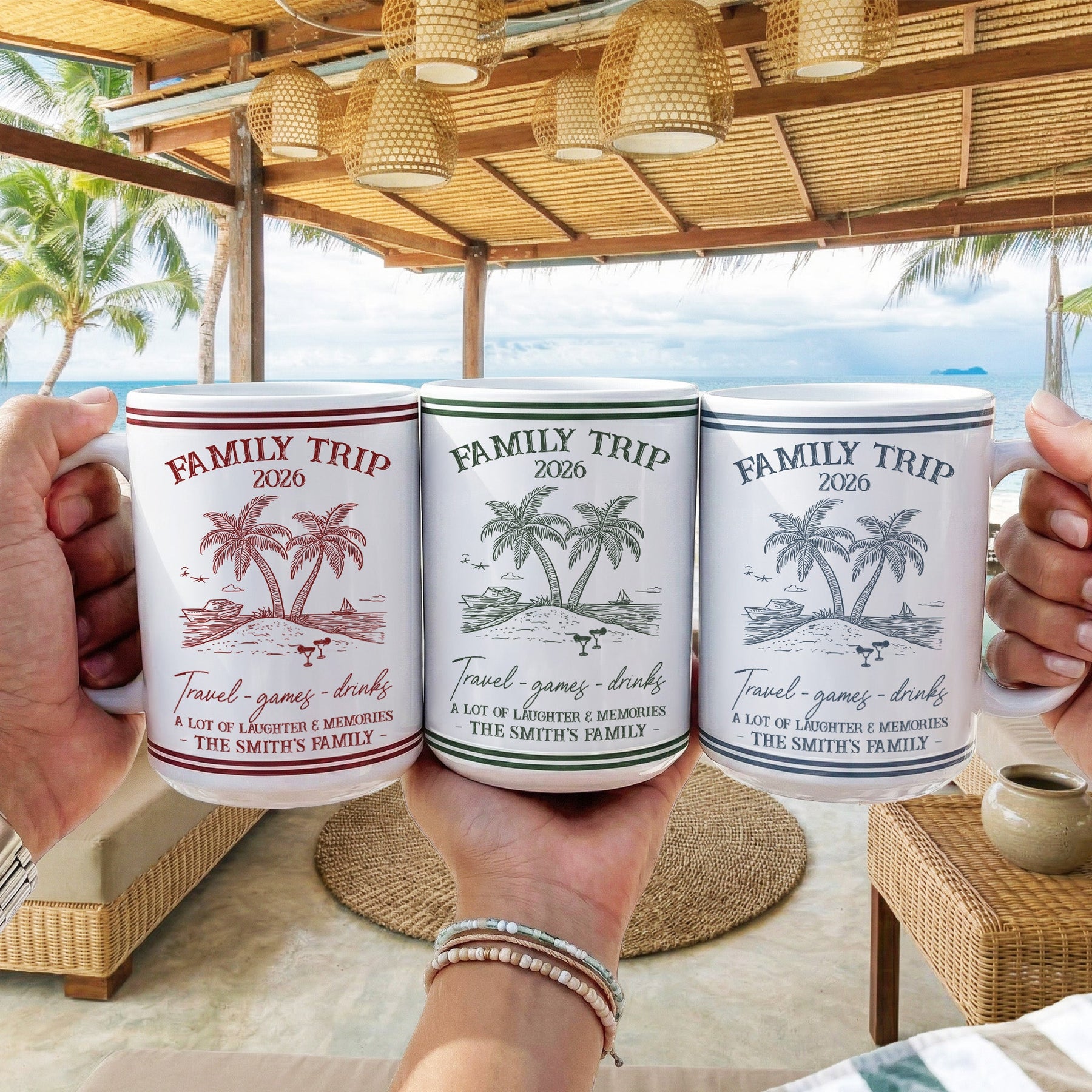 Family Trip Summer Time - Personalized Mug