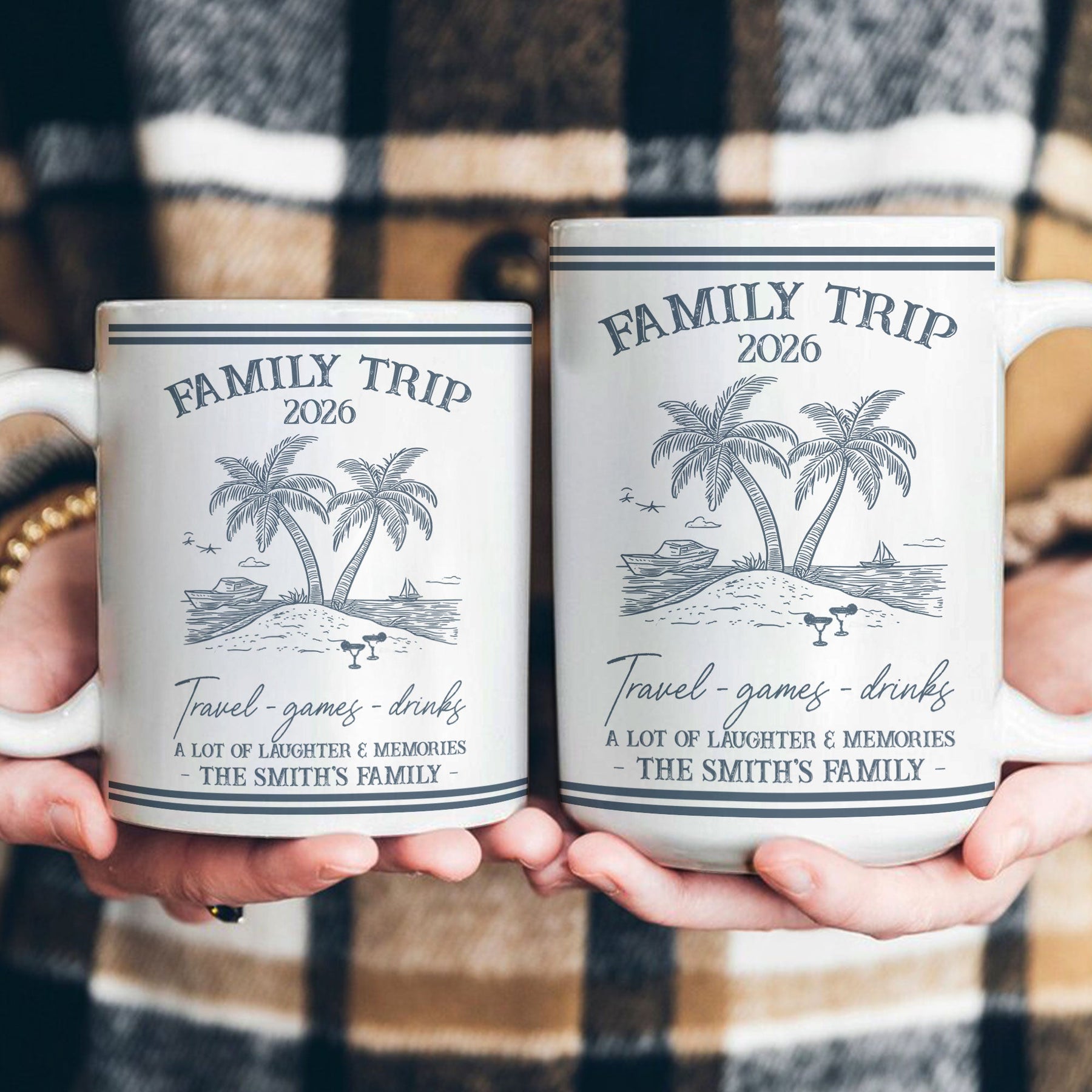 Family Trip Summer Time - Personalized Mug