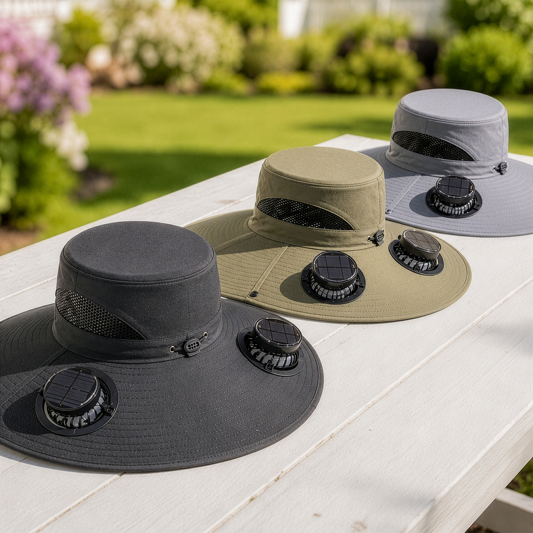 Father Mows Best Gift For Dad Grandpa - Personalized Solar Fan Hat