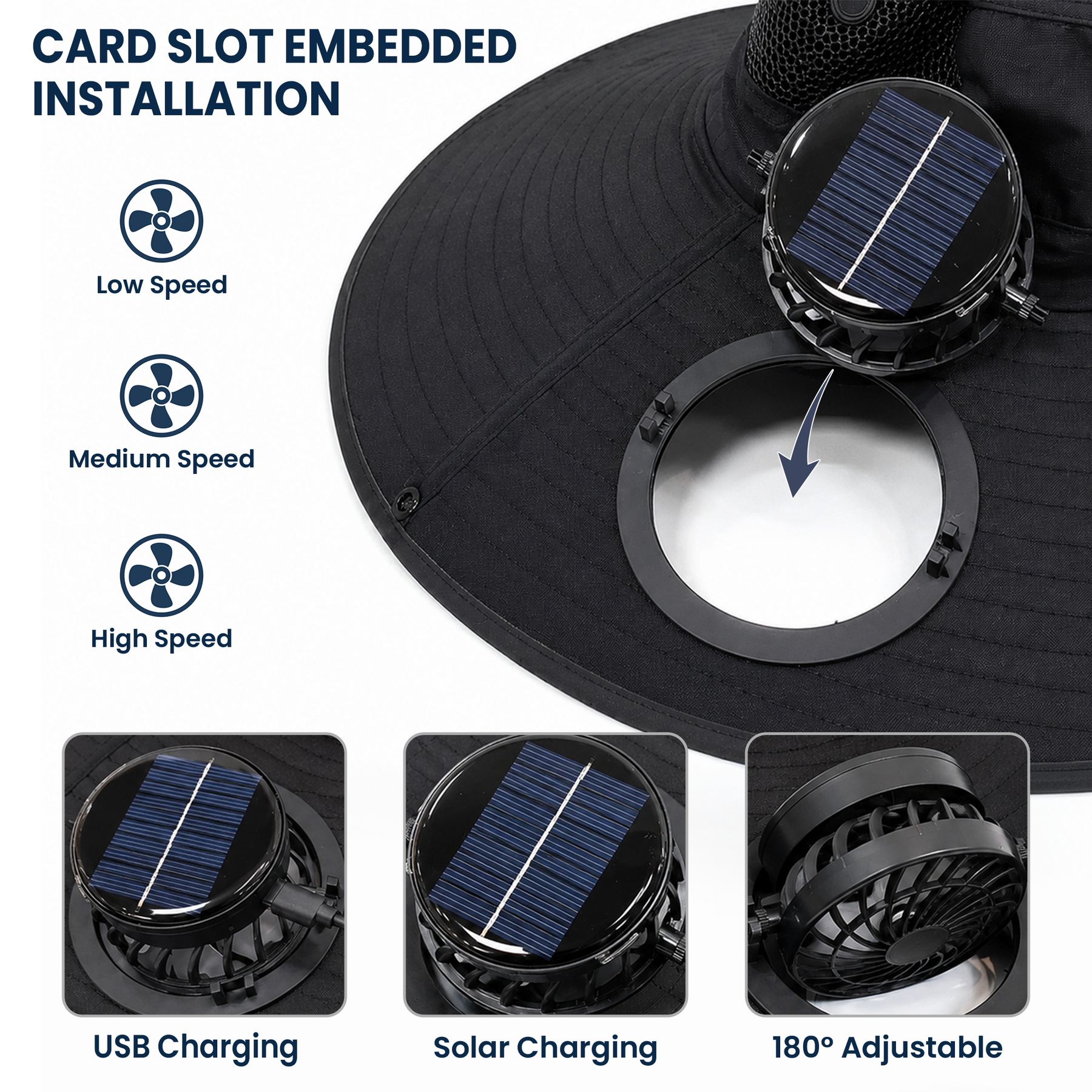 Father Mows Best Gift For Dad Grandpa - Personalized Solar Fan Hat