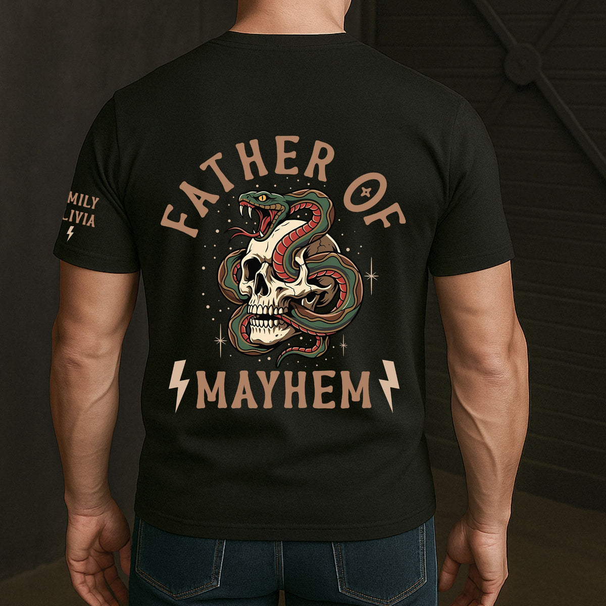 Father's Day Gift, Father Of Mayhem - Up To 10 Names - Personalized Shirt
