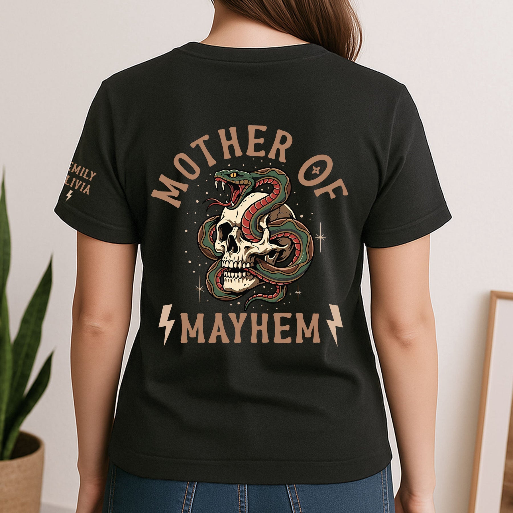 Father's Day Gift, Father Of Mayhem - Up To 10 Names - Personalized Shirt