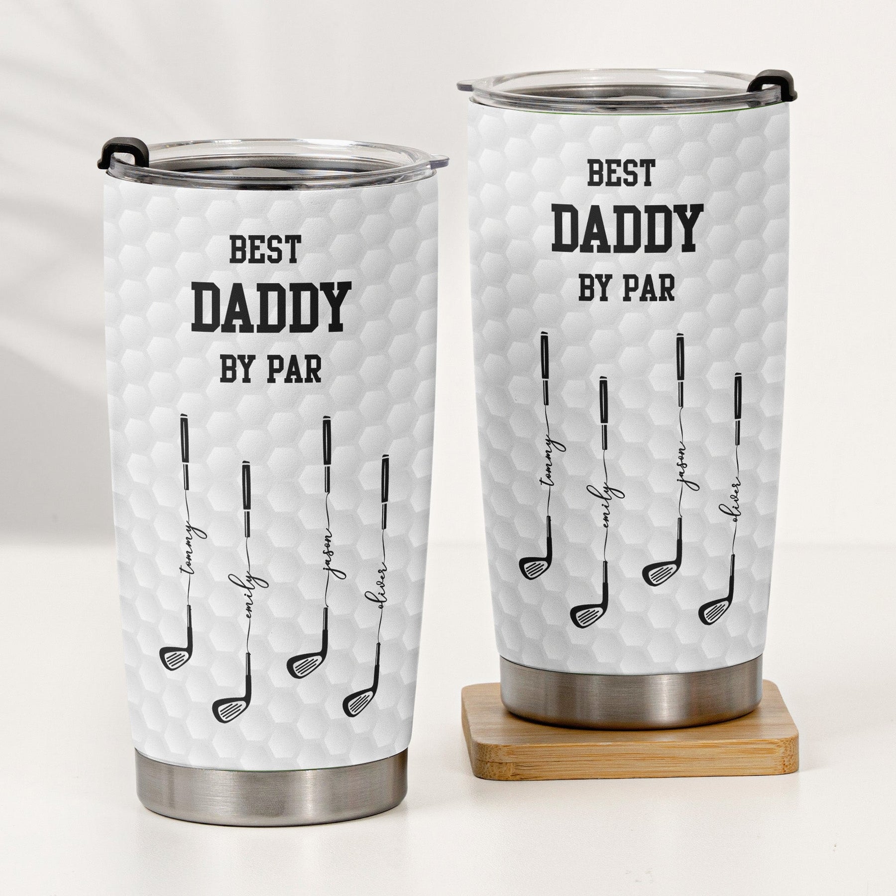 Father's Day Gifts, Best Dad By Par, Best Grandpa By Par - Personalized Tumbler